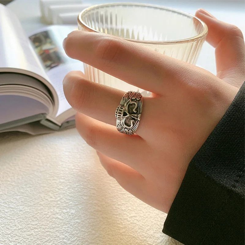 Jewelry Skeleton Trendy Rings Size ONE SIZE - 5 Thumbnail