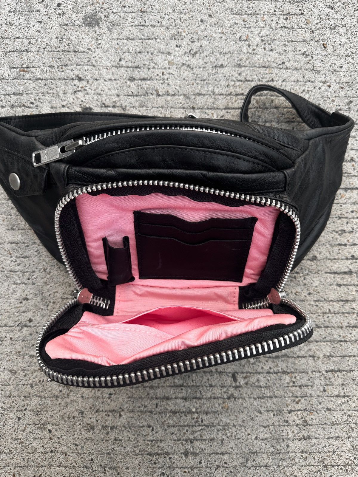 Limi Feu × Yohji Yamamoto Yohji Yamamoto Leather Waist Bag Size ONE SIZE - 7 Thumbnail