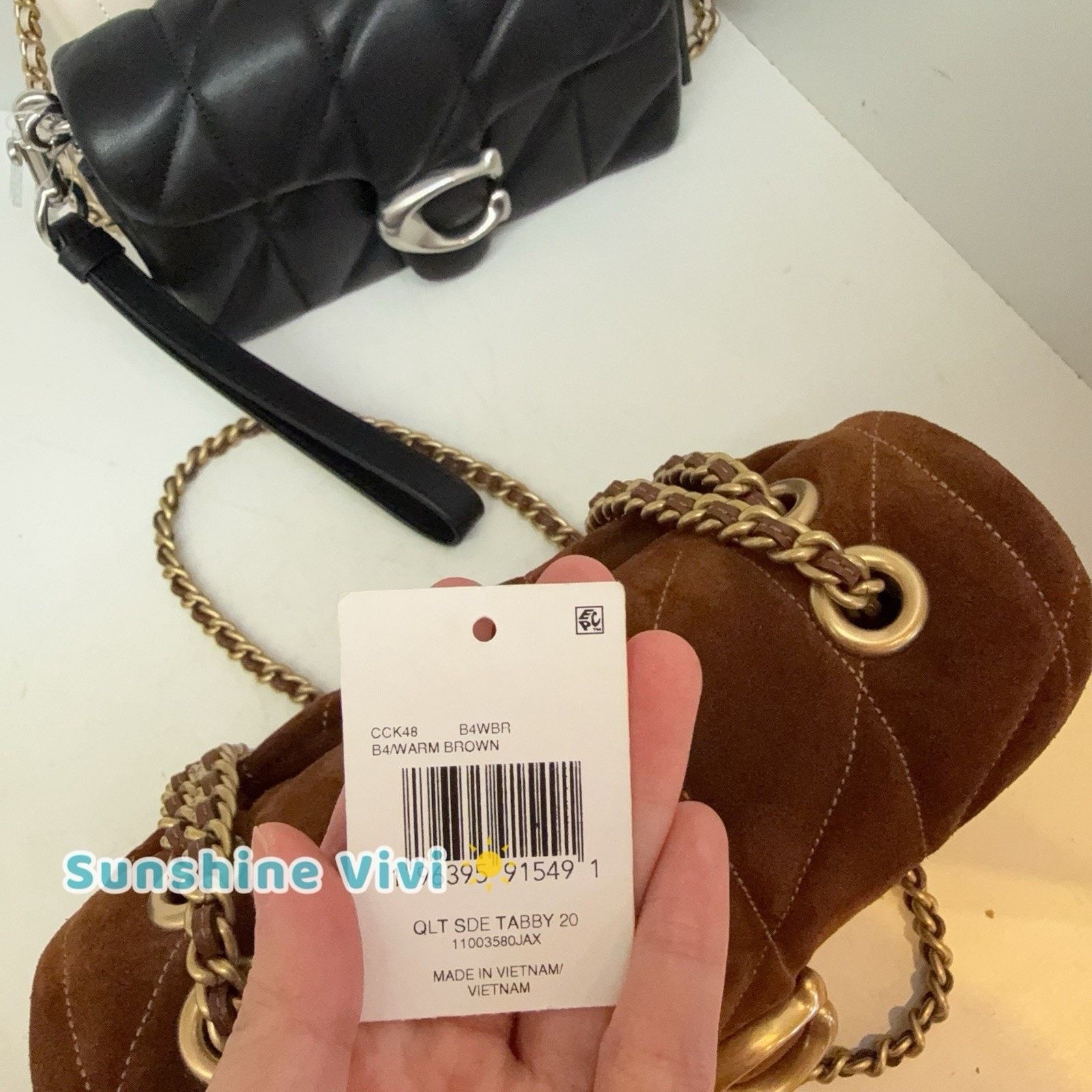 Coach NWT Coach Tabby Shoulder Bag 20 Quilting Suede CCK48 BROWN Size ONE SIZE - 6 Thumbnail