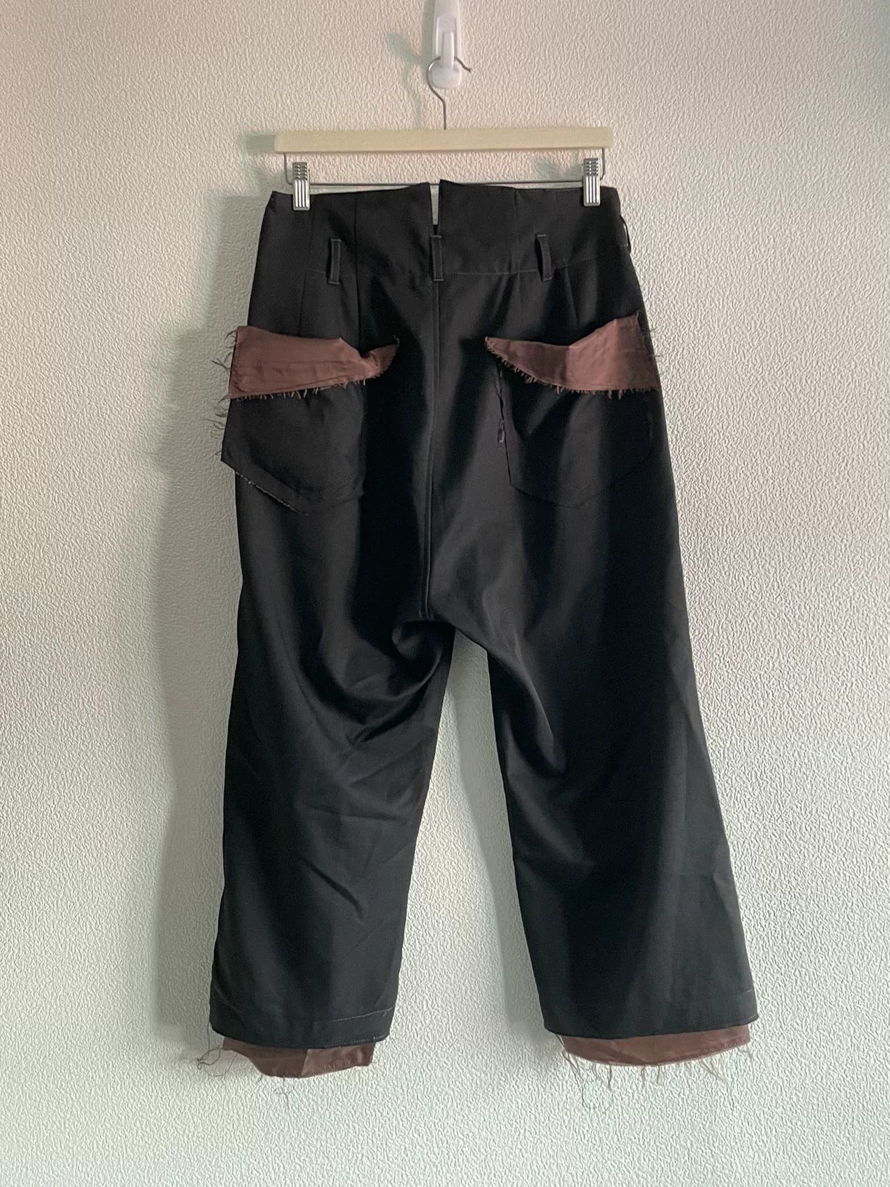 Sulvam Sulvam 18AW Brown Cupro Wide-Leg Pants Size US 30 / EU 46 - 1 Thumbnail