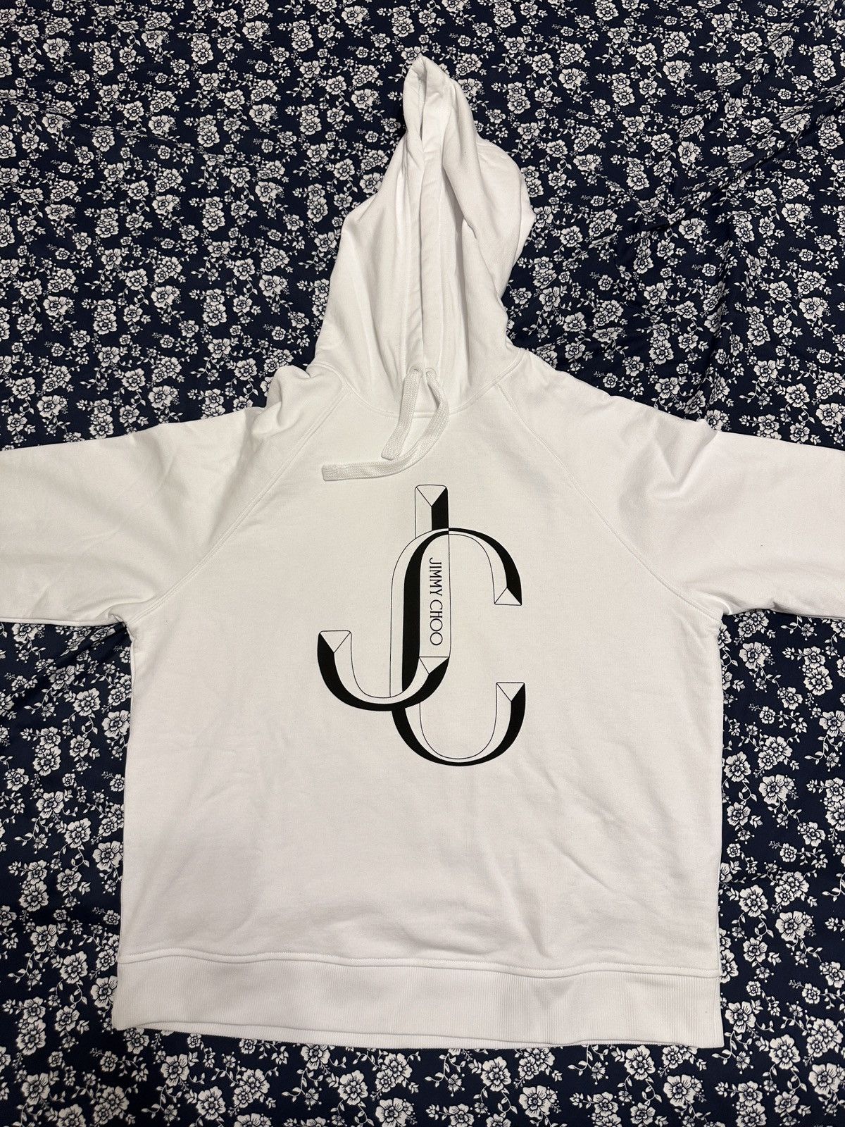 image of Jimmy Choo White Hoodie, Men's (Size Small)