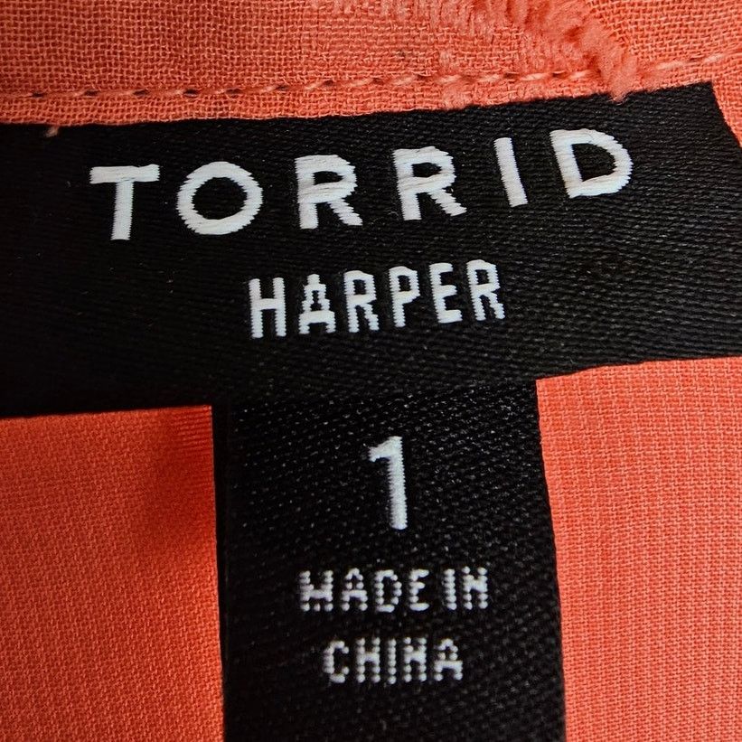 Torrid Torrid Sheer Floral Harper Blouse Plus Size 1X Bright Spring Size XL / US 12-14 / IT 48-50 - 6 Thumbnail