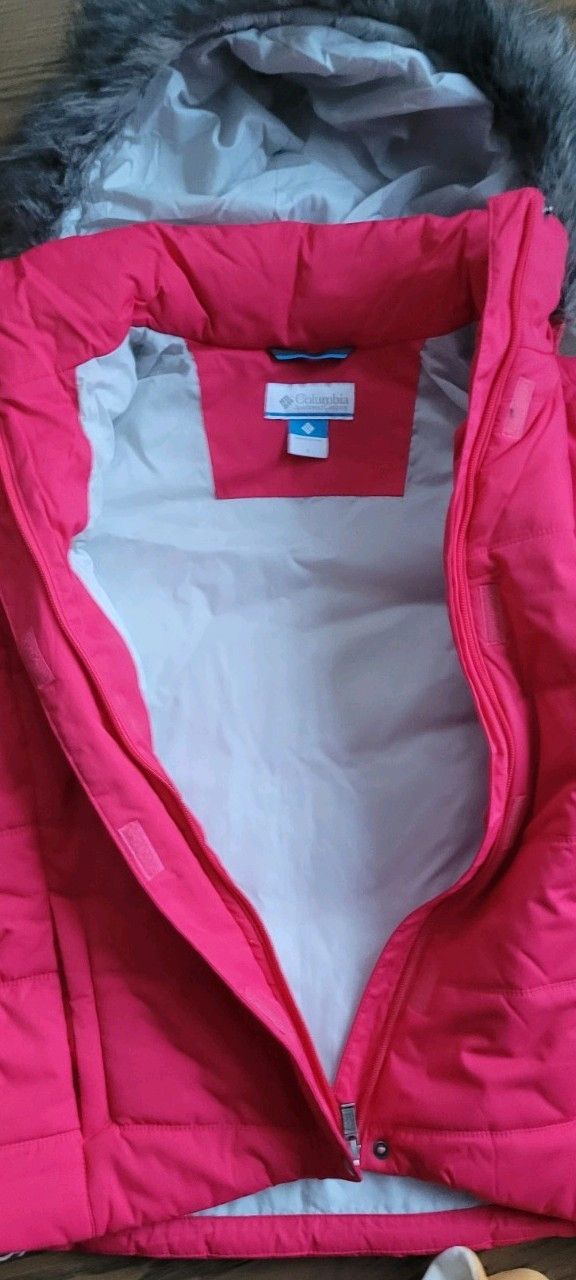 Other WOMENS COLUMBIAN COAT JACKET Sm Pink Zip Up Pockets Puffer Size XS / US 0-2 / IT 36-38 - 9 Thumbnail