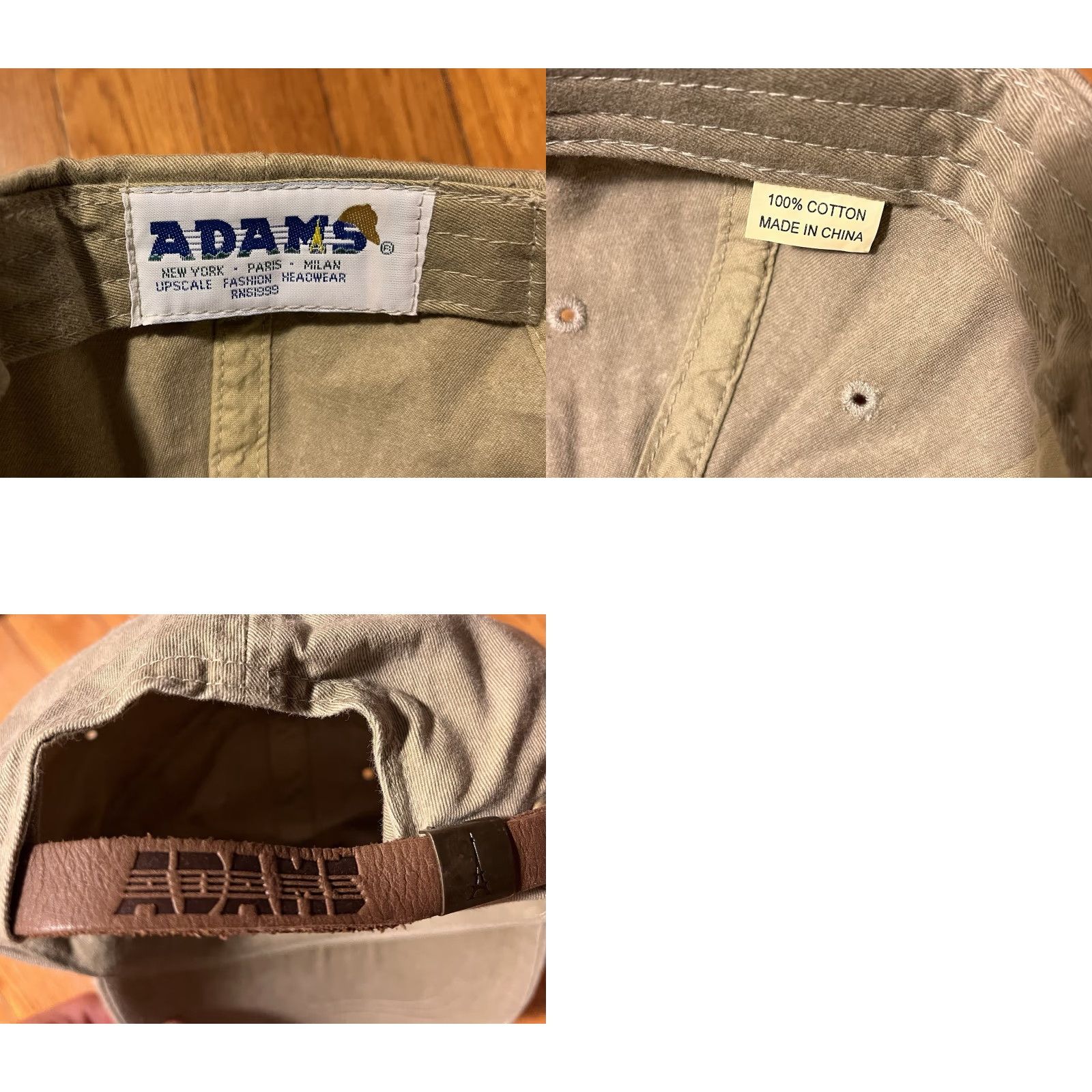 Vintage VINTAGE Adams Sandler O’Neill Hat Beige 90s World Trade Center 104th Floor Snapback One Size Men Adjustable Beige Hat Size ONE SIZE - 8 Thumbnail