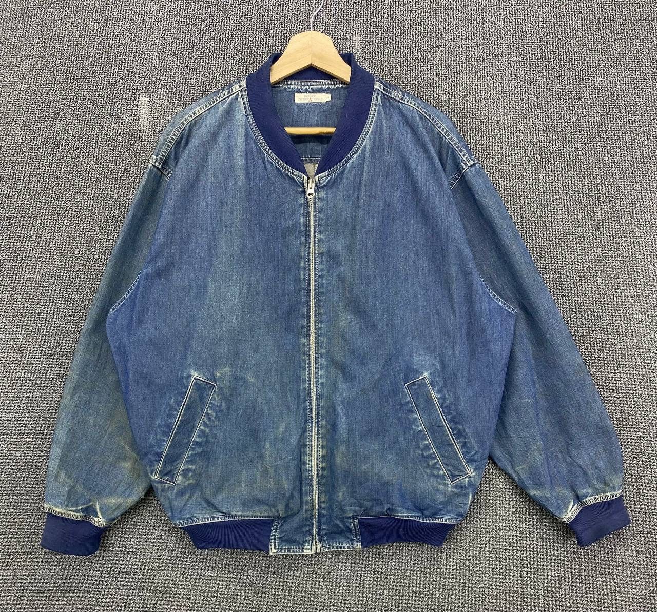 Vintage Vintage Dunlop International Denim Jacket Size US L / EU 52-54 / 3 - 1 Thumbnail