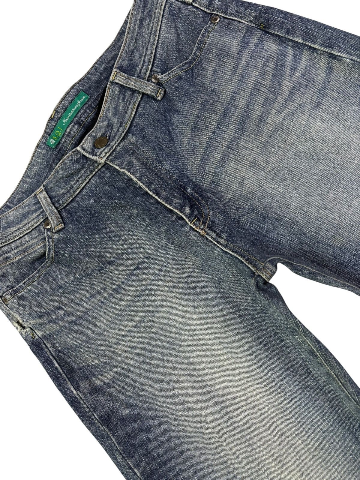 Japanese Brand Vtg Y2k SQJ by Bobson Japan Flared Jeans Size US 32 / EU 48 - 4 Thumbnail