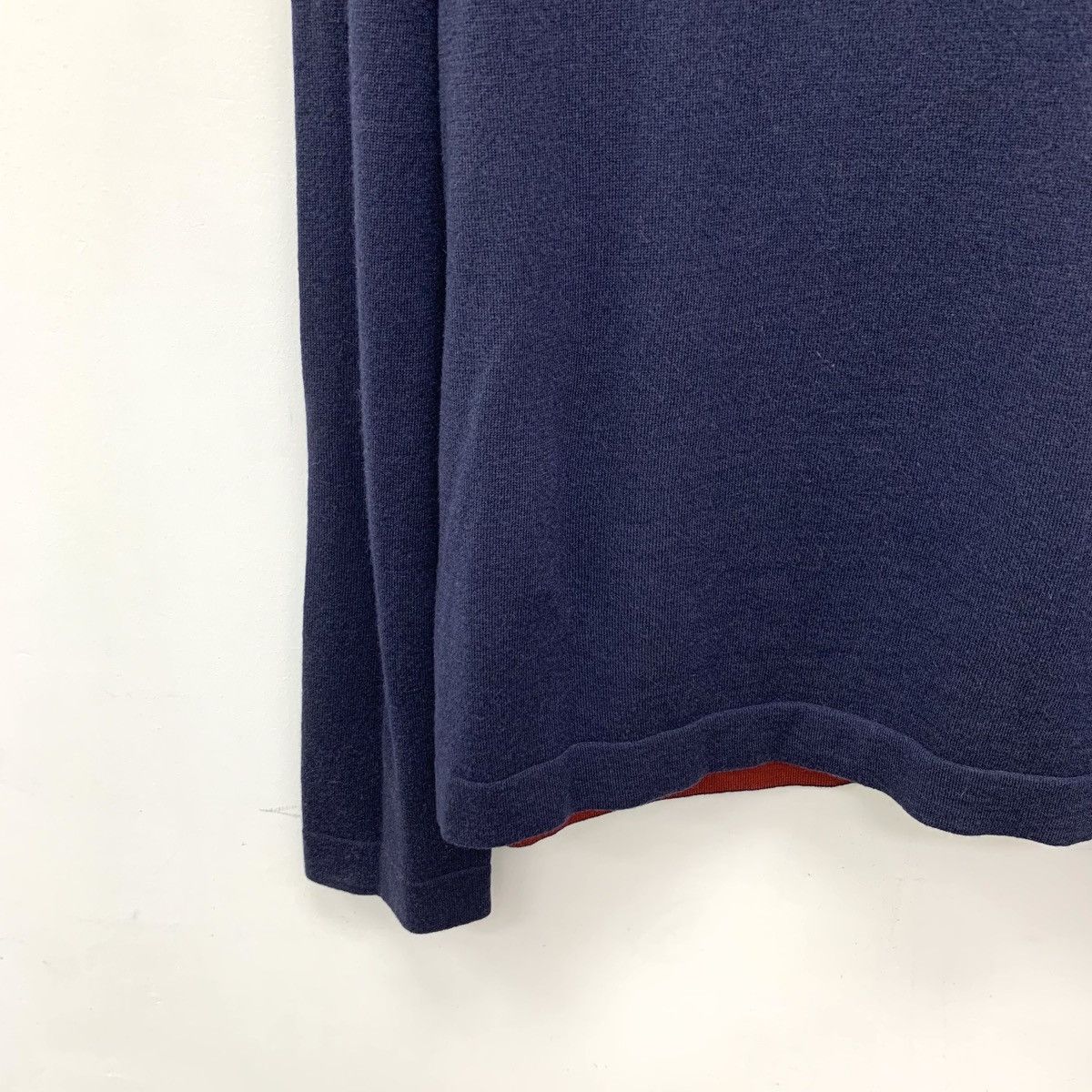 Z Zegna Zegna Wool Fake Two-piece Long Sleeve Knit Sweater K26WX Size XS / US 0-2 / IT 36-38 - 4 Thumbnail