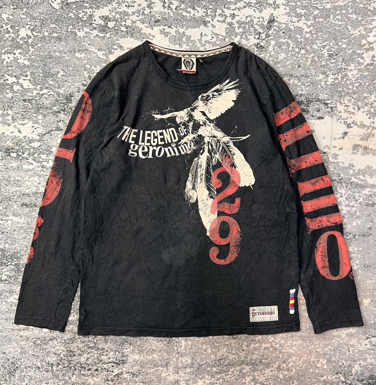 Dulcamara Japan Genorimo Grakey Feathers Tribal Ls Tshirt Size US L / EU 52-54 / 3 - 2 Thumbnail