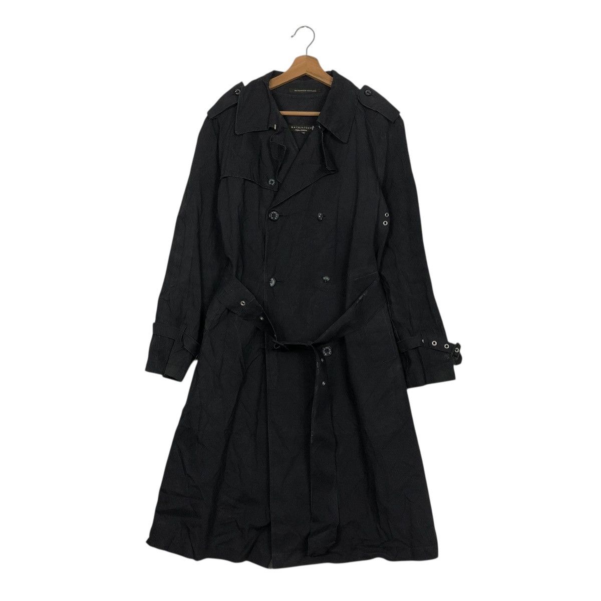 Mackintosh 🔥VINTAGE LONG JACKET WAX DESIGN RICH BLACK MACKINTOSH Size US M / EU 48-50 / 2 - 1 Thumbnail