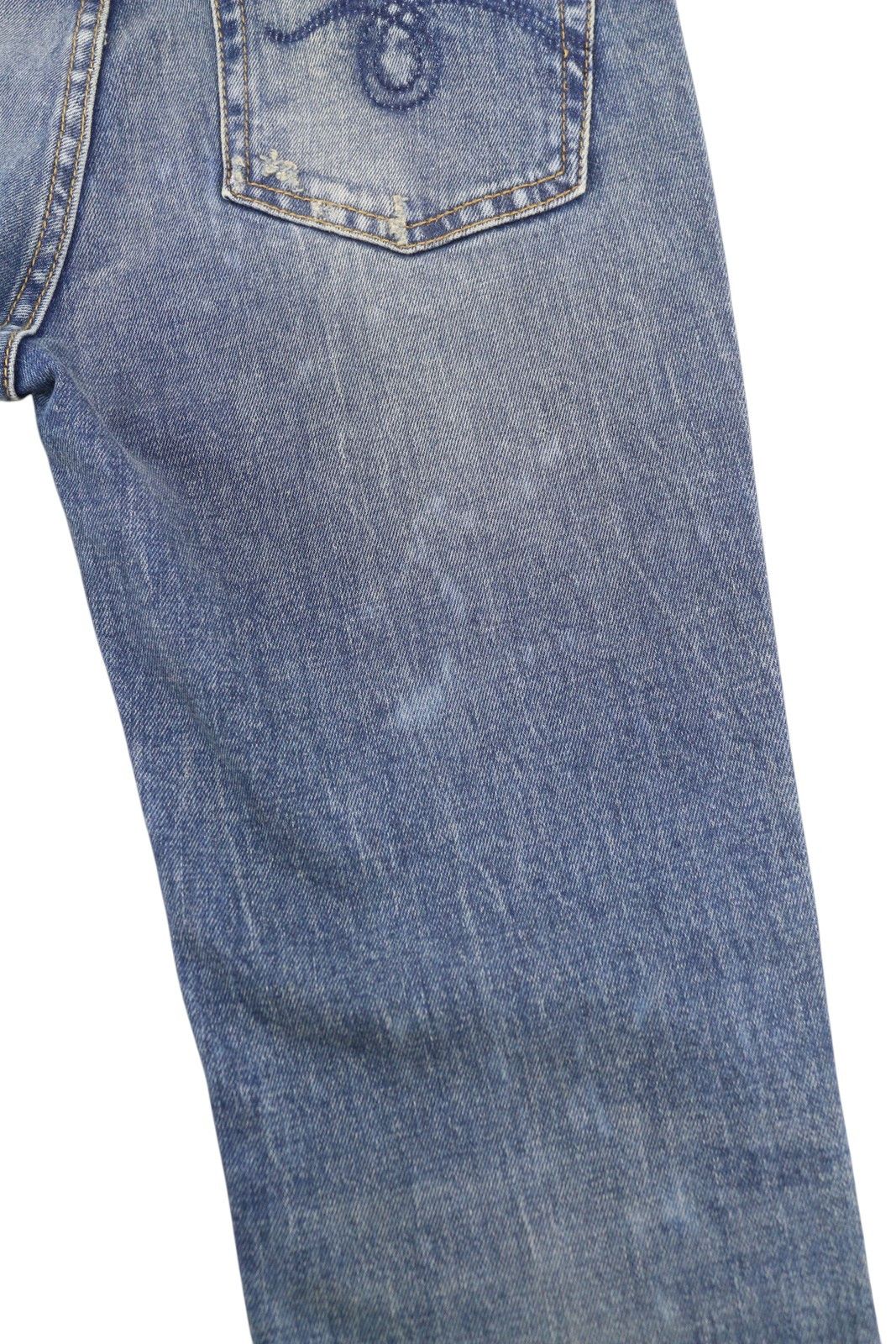 R13 KICK FIT 26 Kelly Stretch Washed Faded Ankle Length 86325 Size 26" / US 2 / IT 38 - 11 Thumbnail