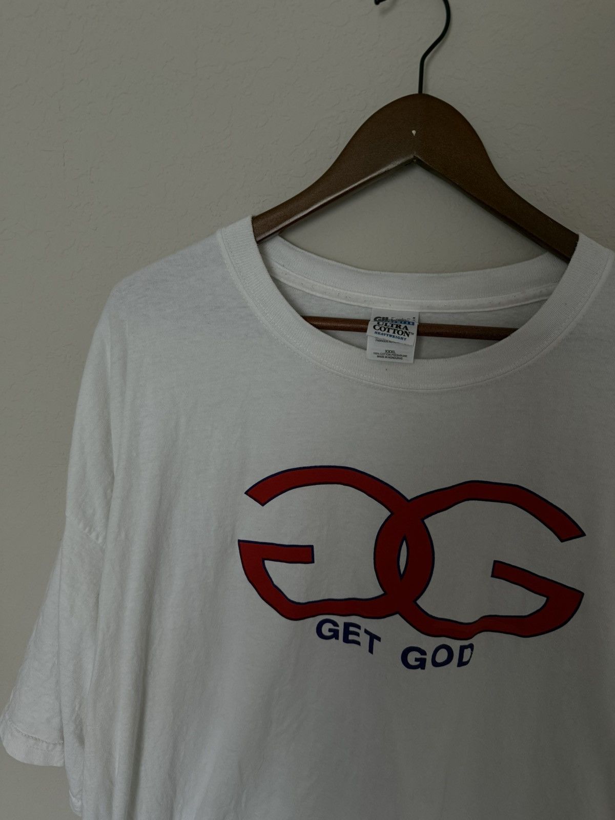 Supreme Vintage Get God Gucci Bootleg Tee Size US XXL / EU 58 / 5 - 1 Thumbnail