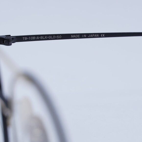Thom Browne Thom Browne TB108 ABLKGLD50 Eyeglasses Size ONE SIZE - 4 Thumbnail
