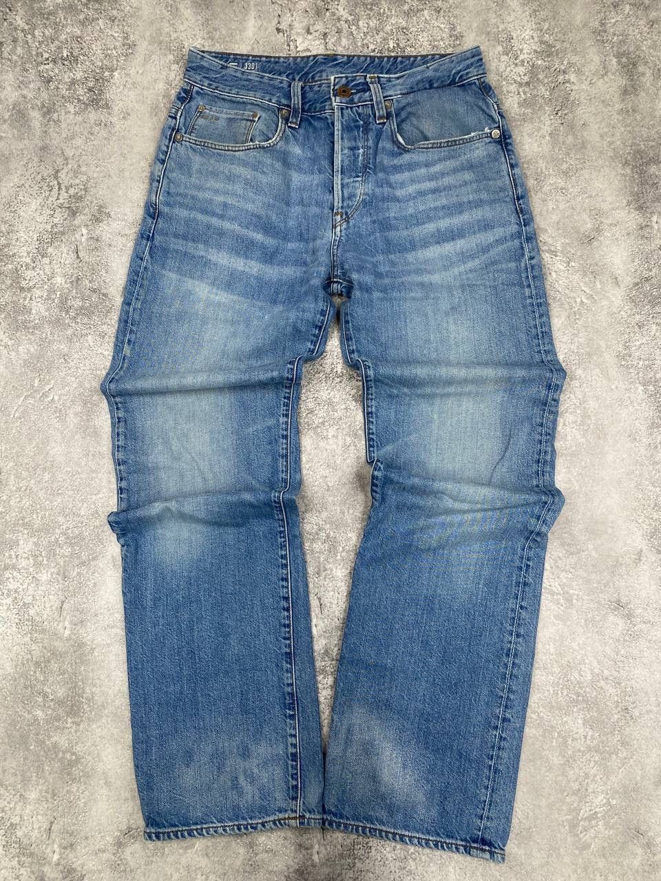 G-Star G-Star Raw 3301 Loose Men Denim Jeans Blue Straight Fit W29 Size US 29 - 6 Thumbnail