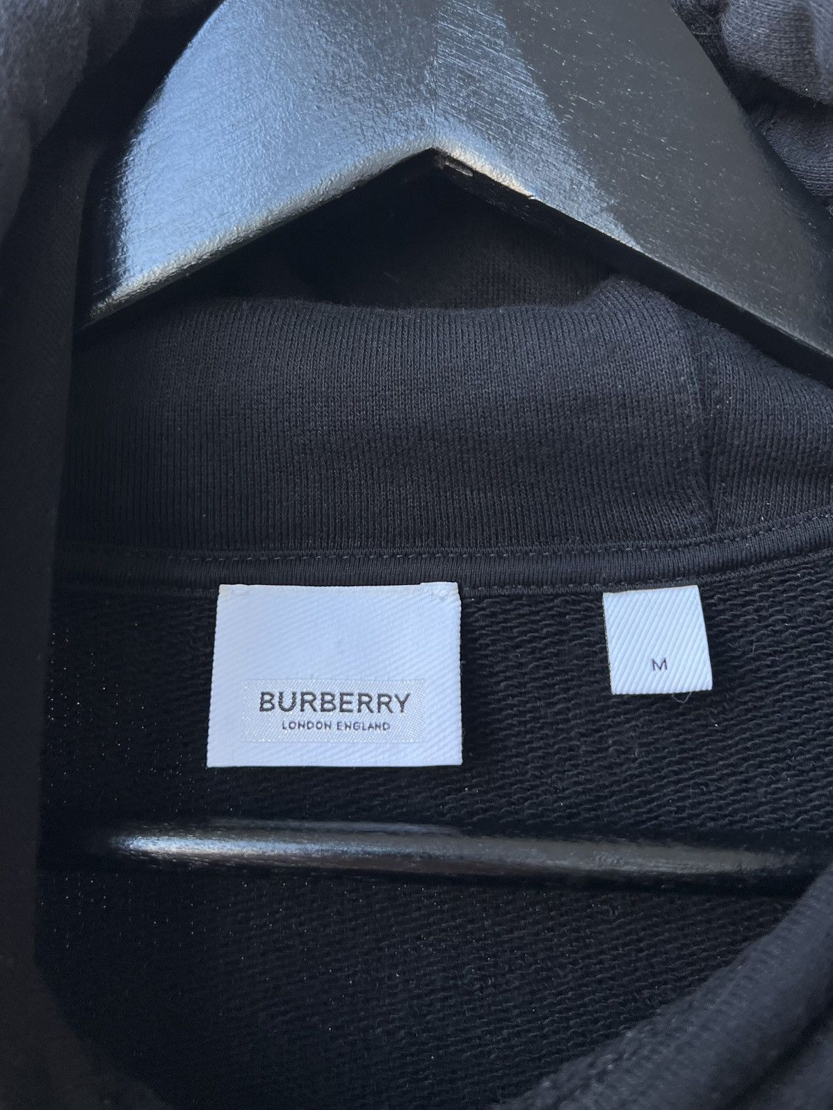 Burberry Burberry London Black Graphic Logo Hoodie Sweater Size US M / EU 48-50 / 2 - 6 Thumbnail