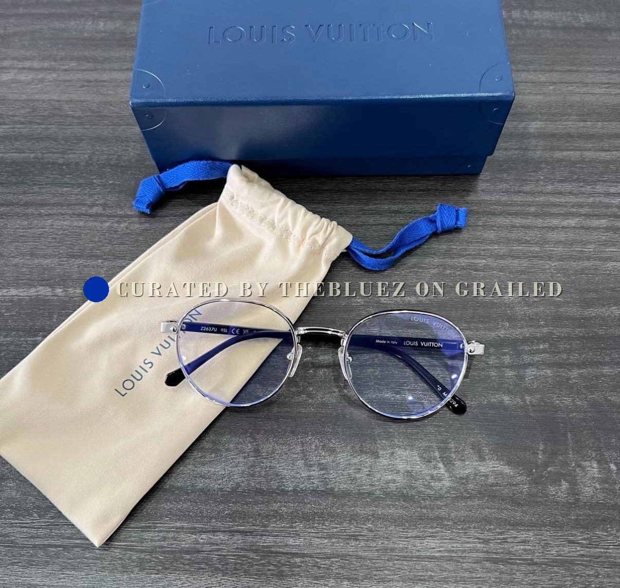 Louis Vuitton Louis Vuitton LV Round Frame Glasses Size ONE SIZE - 1 Thumbnail