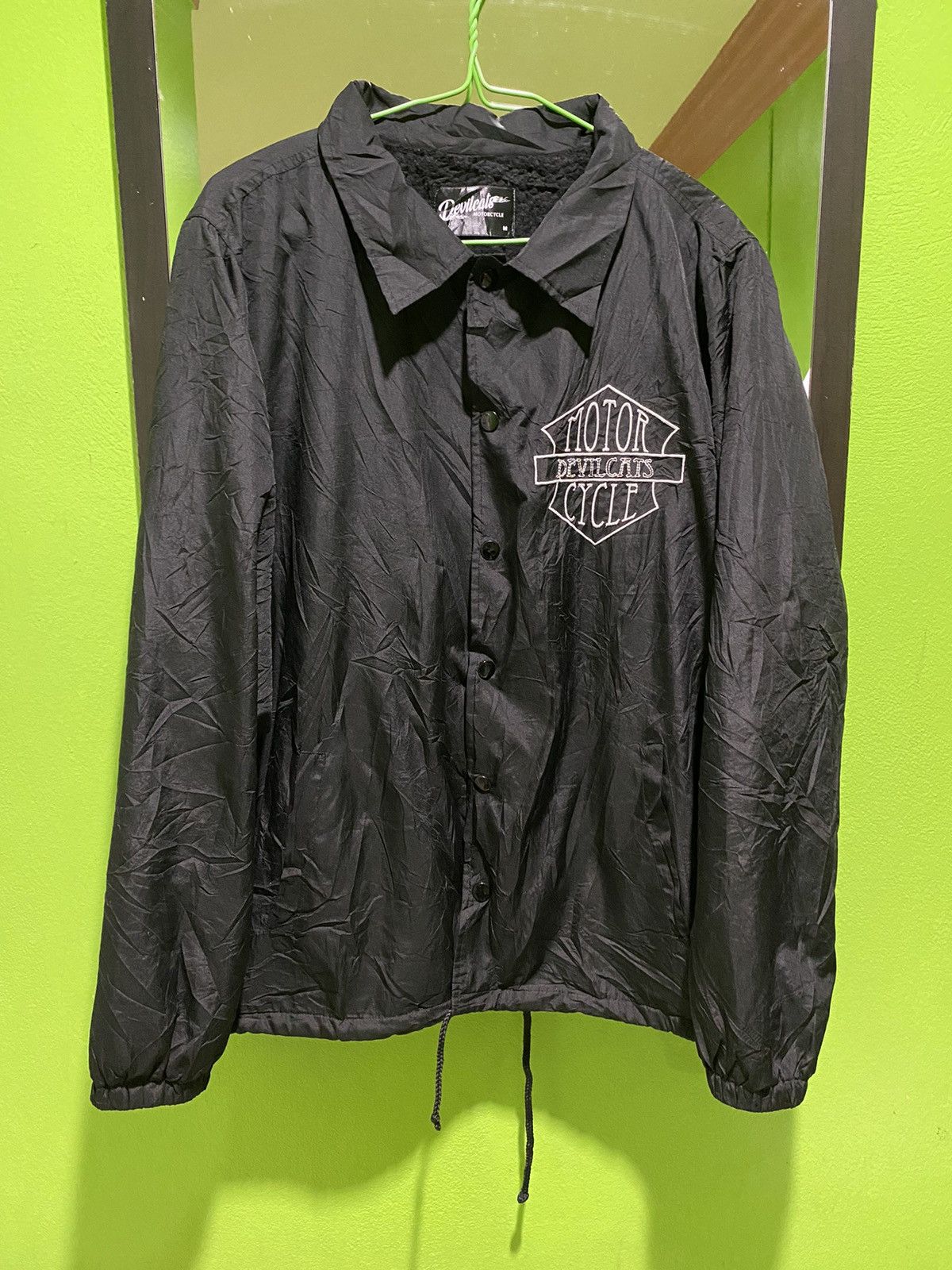 Japanese Brand Devil Cats Motorcycle black coach jacket Size US M / EU 48-50 / 2 - 3 Thumbnail