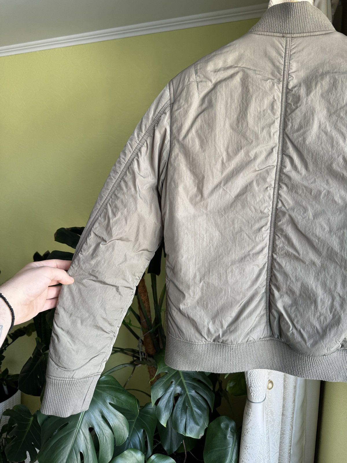 Allsaints AllSaints Nylon Bomber Jacket Khaki Military Avant Garde Size US S / EU 44-46 / 1 - 11 Thumbnail