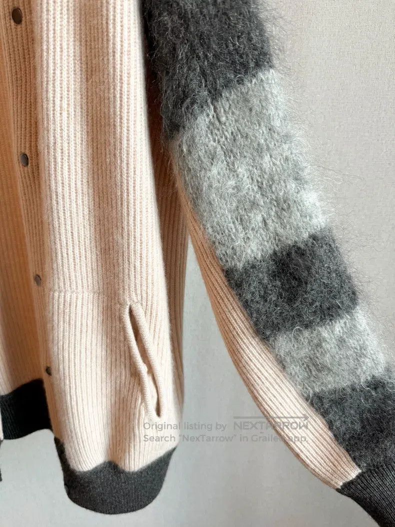 Brunello Cucinelli Brunello Cucinelli Mohair Cashmere Knit Casual Jacket Size L / US 10 / IT 46 - 4 Thumbnail