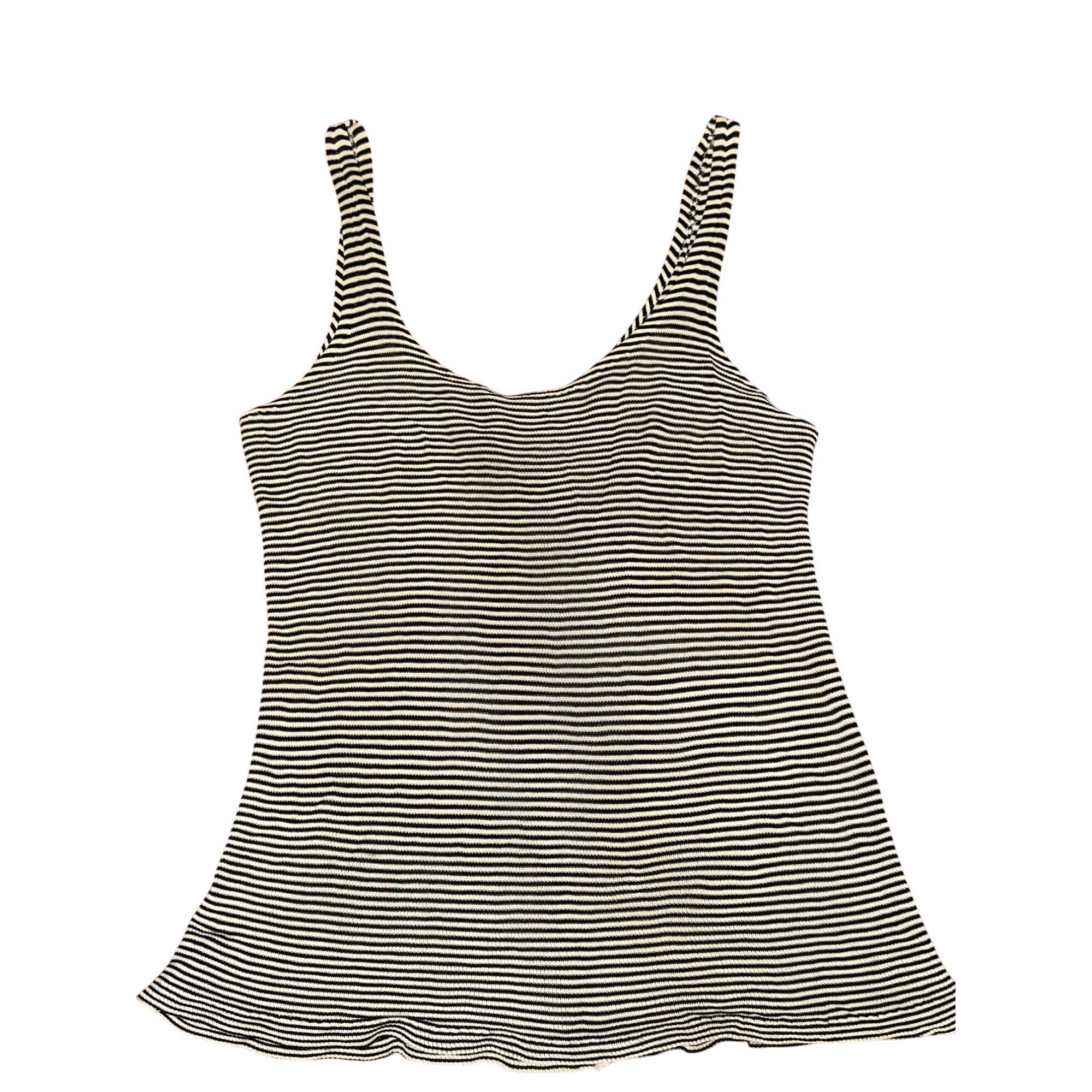 Other CCC Black And White Striped Scoop Neck Tank Top With Stretch Size M / US 6-8 / IT 42-44 - 8 Thumbnail