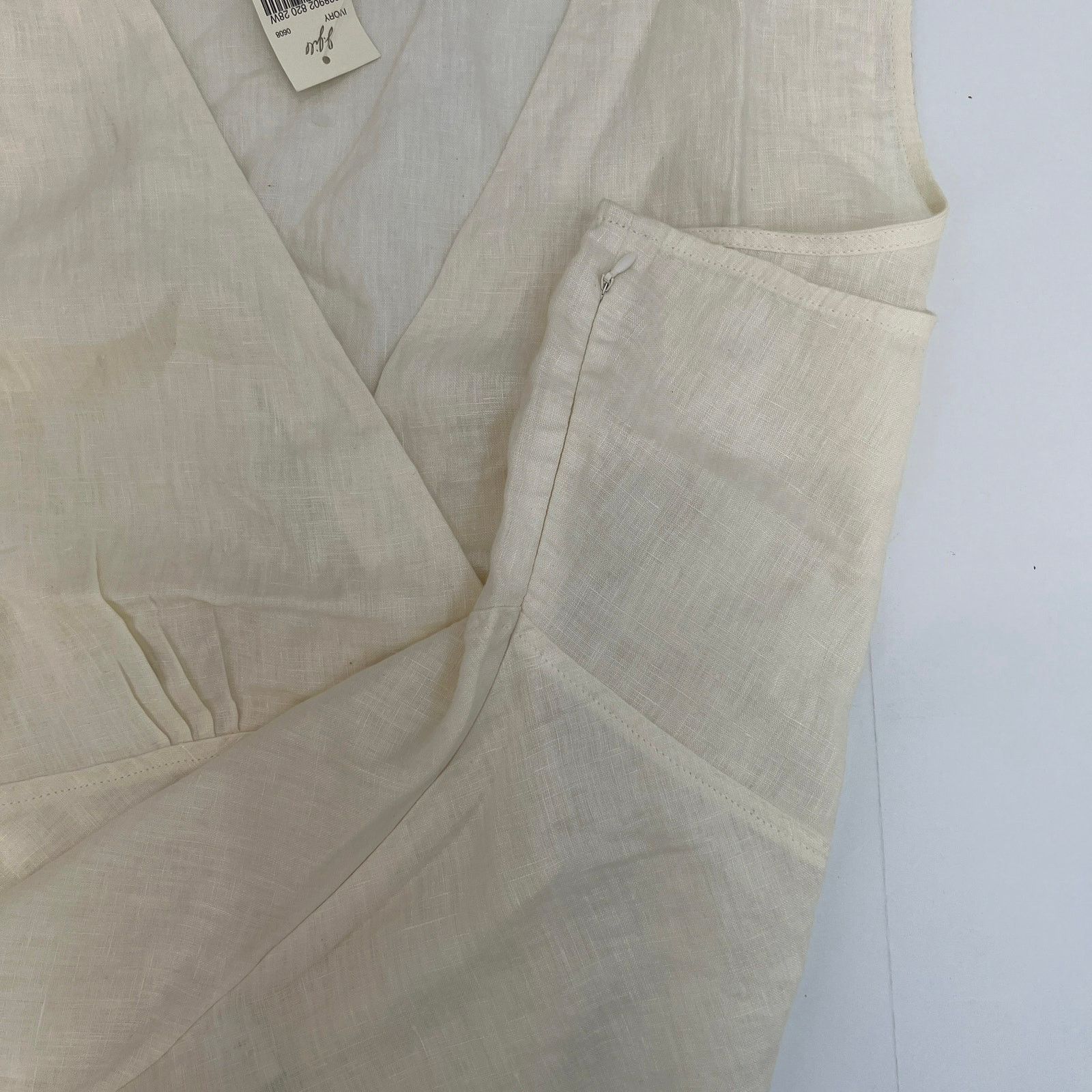 J. Jill J. Jill Linen Tank Top Blouse Cream White Ecru Size 4XL / US 24-26 - 5 Thumbnail