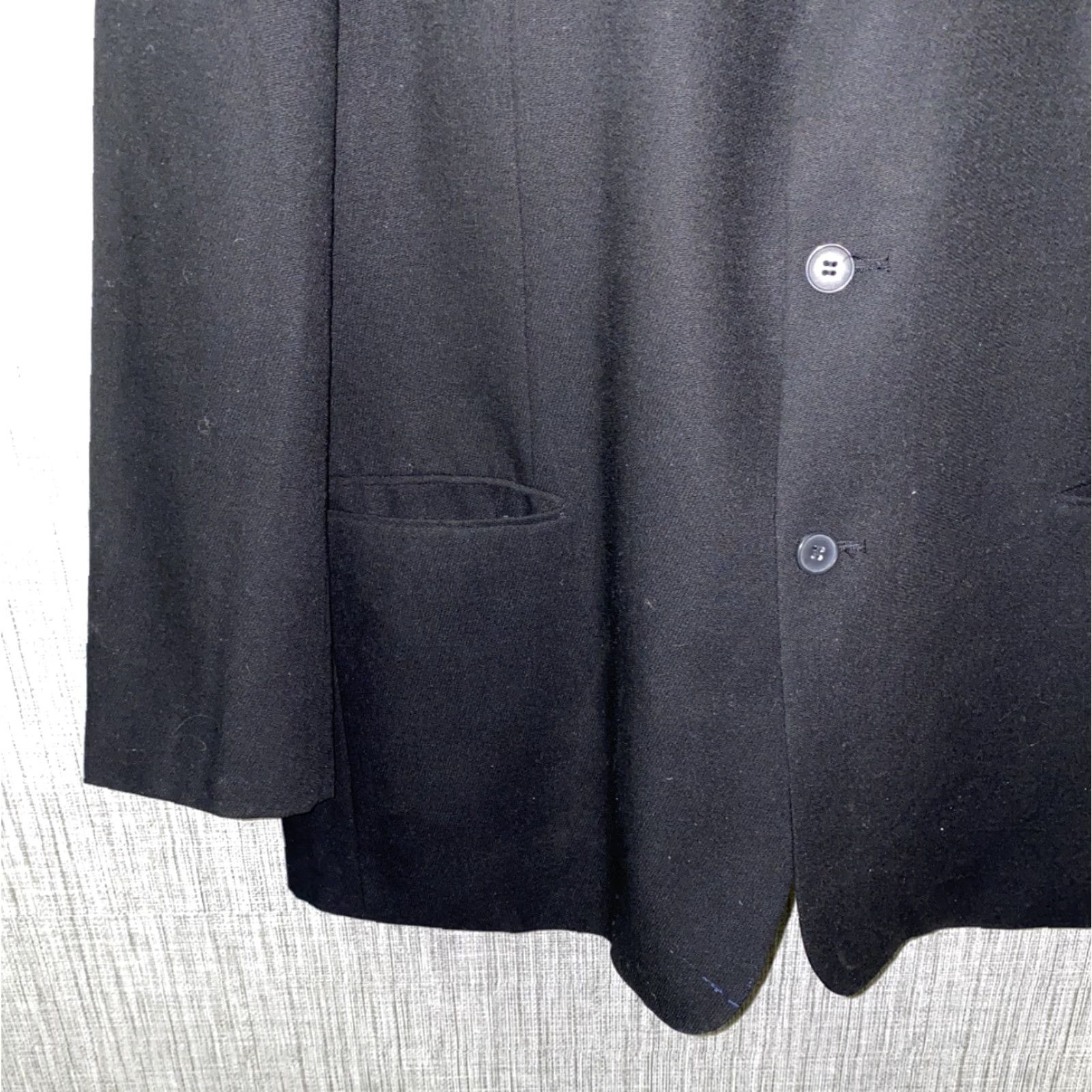 Vintage Gulliano Couture Sport Coat Jacket - Men - 3 Button - Wool? Black - Size 50 - Casual Vest/Outerwear Size US M / EU 48-50 / 2 - 3 Thumbnail