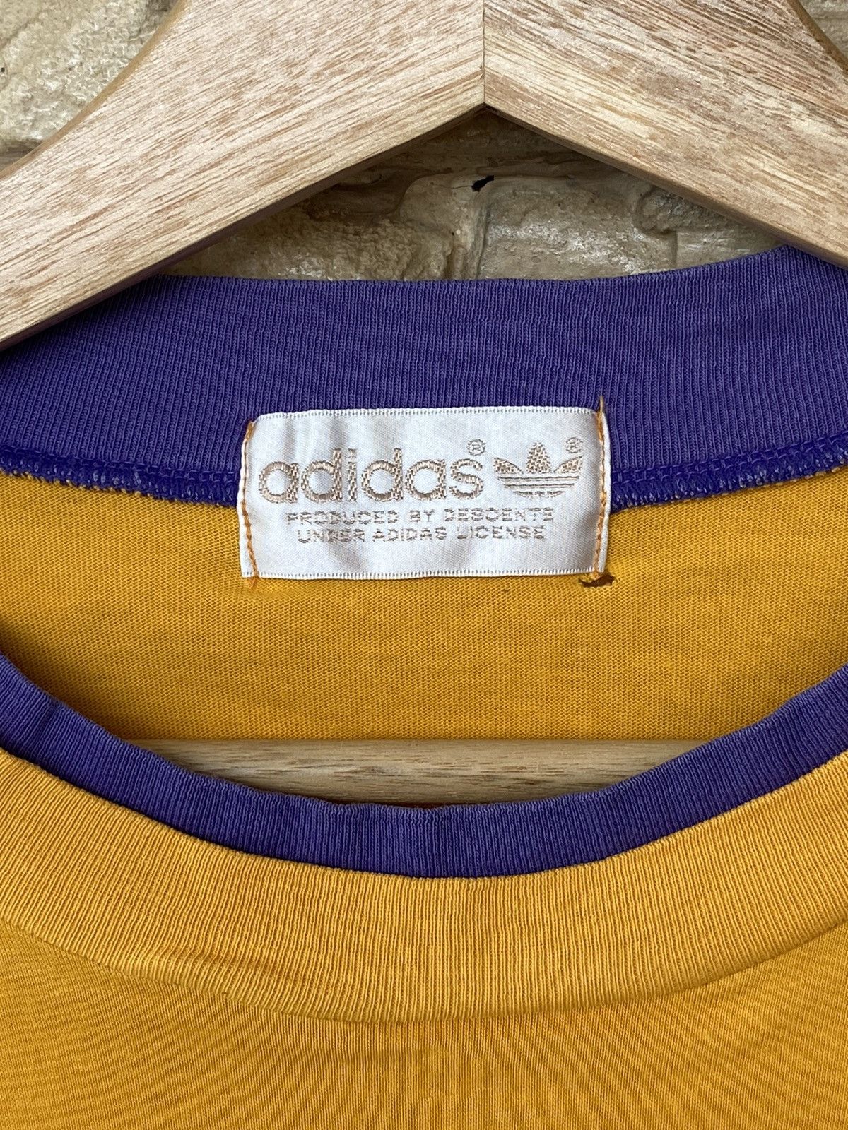 Adidas × Vintage Vintage Adidas Big Logo Double Layer Tshirt Vtg Japan Size US L / EU 52-54 / 3 - 7 Thumbnail