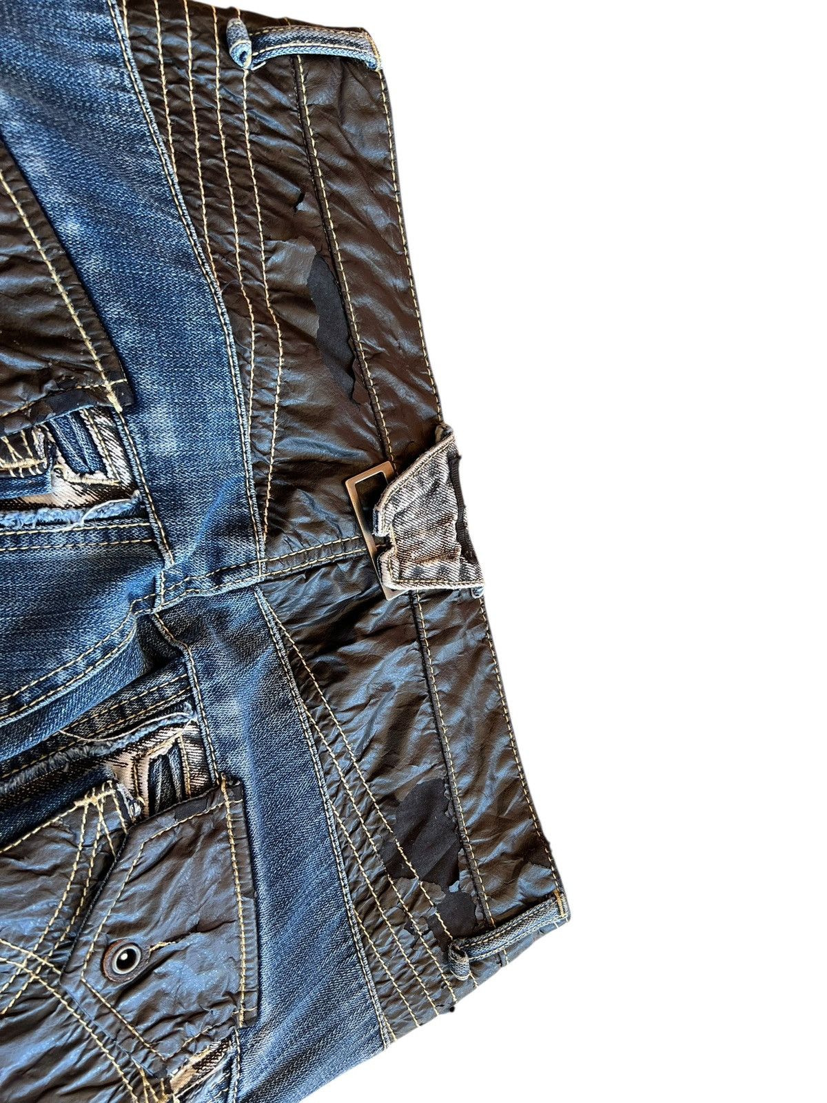 PPFM Vintage PPFM Stitching Bondage Punk Jean Size US 31 - 17 Thumbnail