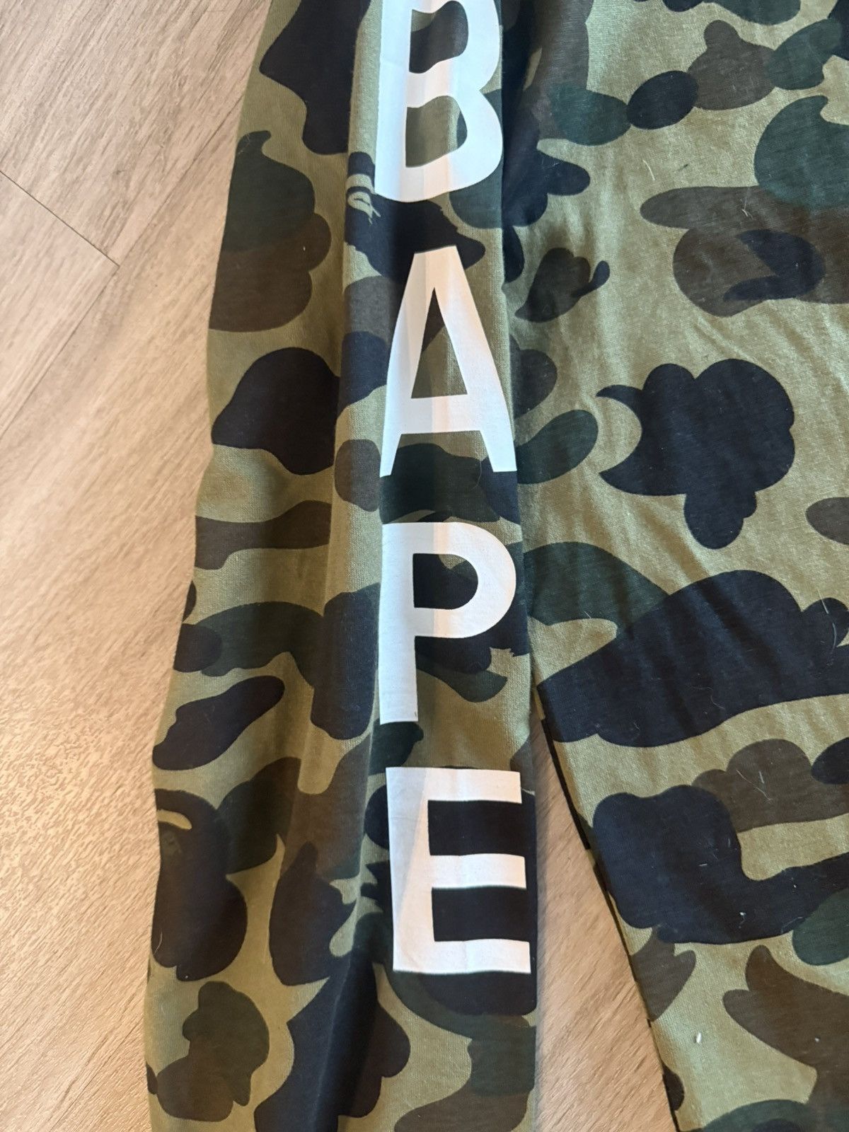 Bape green camo long sleeve