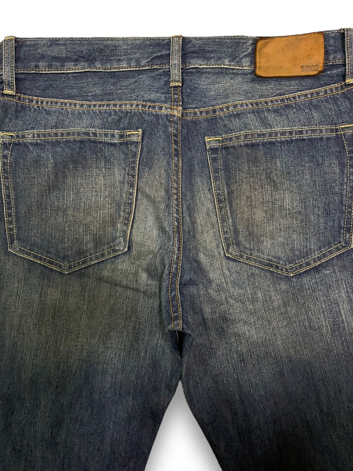 Jun Takahashi Vintage Uniqlo UJ S002 Blue Washed Distressed Grunge Jeans Size US 30 / EU 46 - 13 Thumbnail