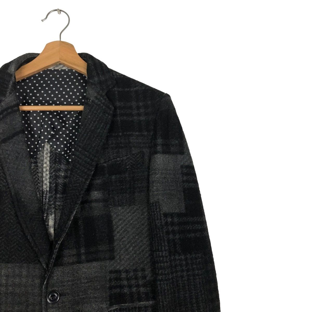Vintage 🔥VTG J-NI-TY PATCHWORK BIKER JACKET WOOL JUNYA WATANABE Size US S / EU 44-46 / 1 - 6 Thumbnail
