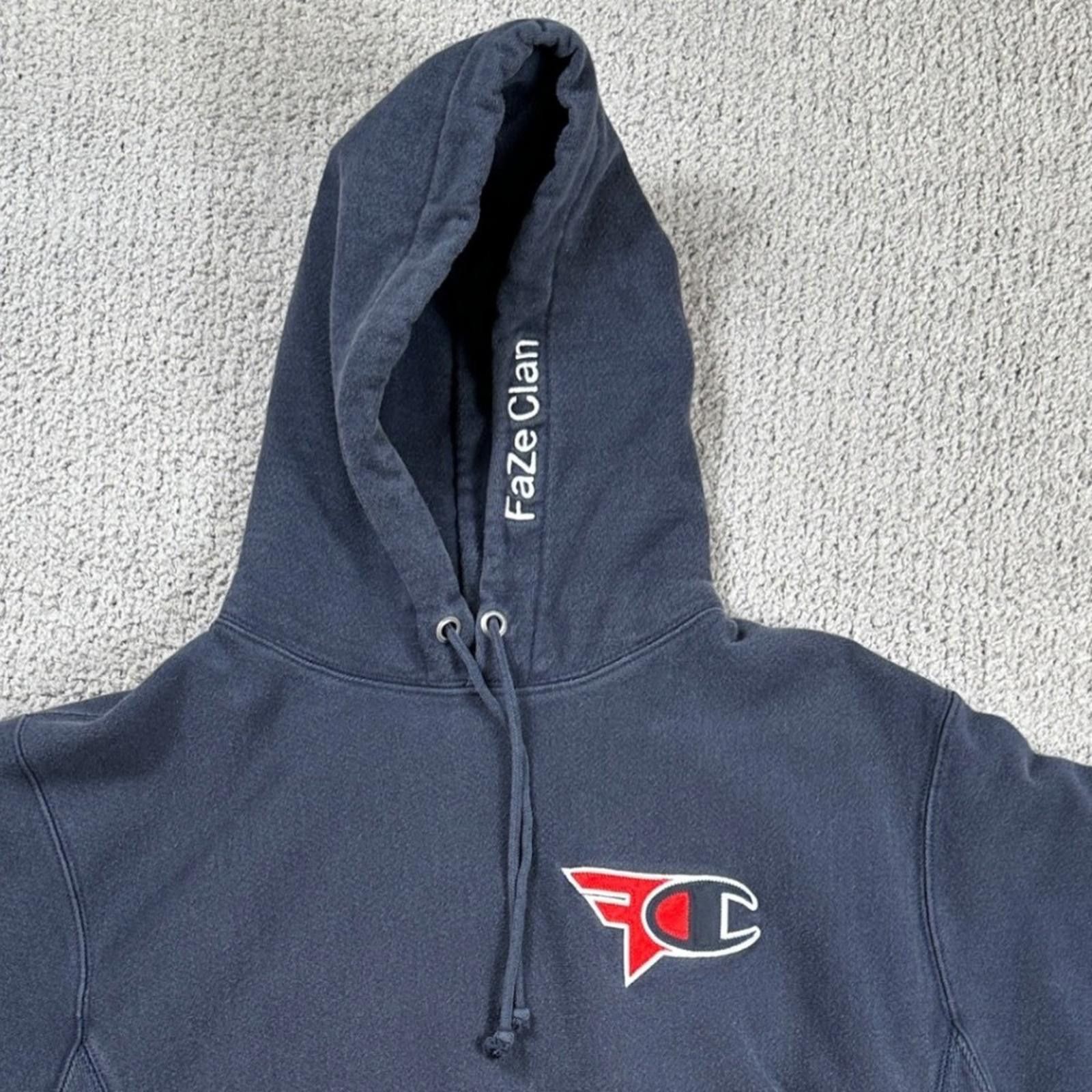 Champion Champion FaZe Clan Collaboration Hoodie Sweatshirt Men Blue Size US M / EU 48-50 / 2 - 9 Thumbnail