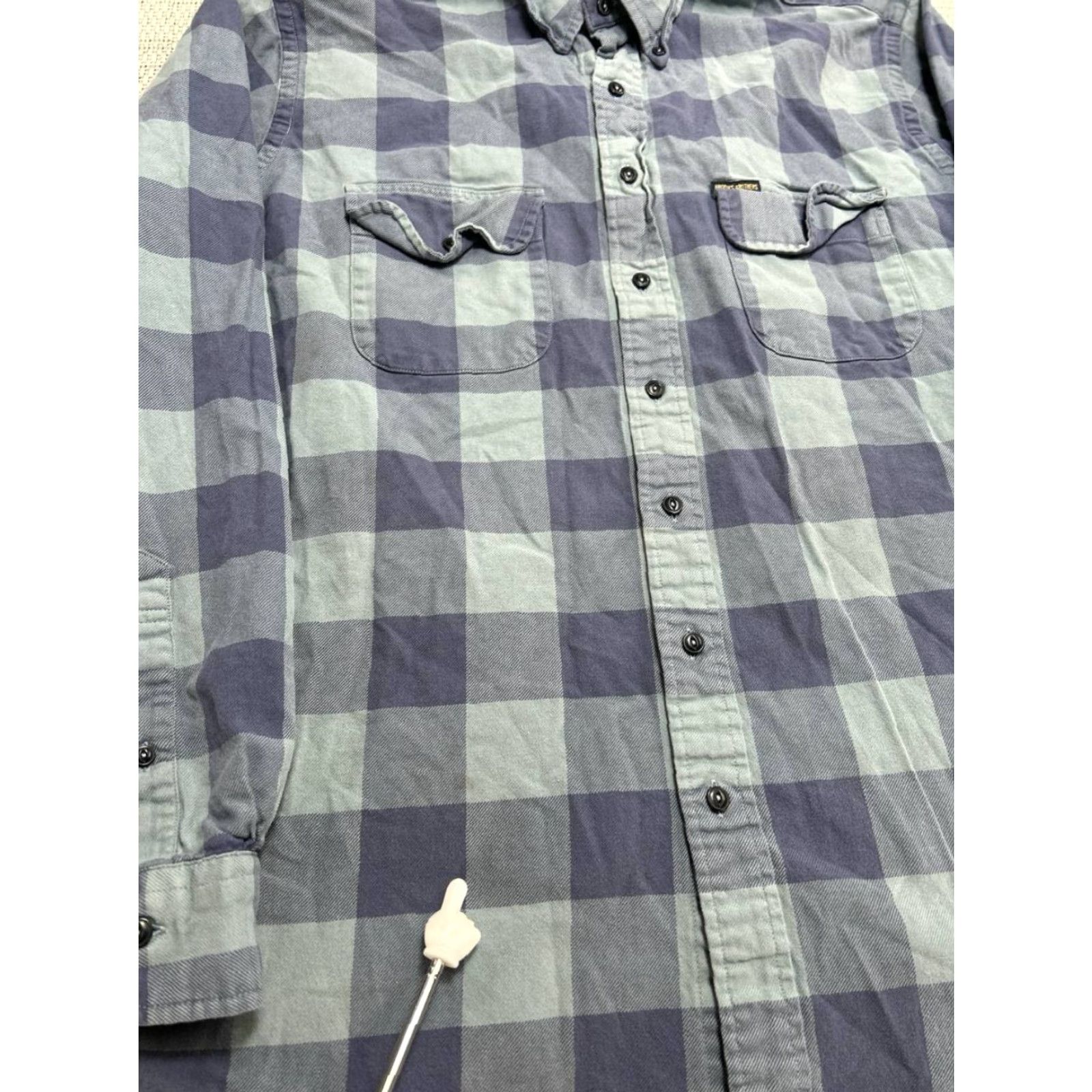 Brooks Brothers VINTAGE Brooks Brothers The Original Polo Shirt Mens XL Blue Cotton Flannel Button Down Size US XL / EU 56 / 4 - 4 Thumbnail