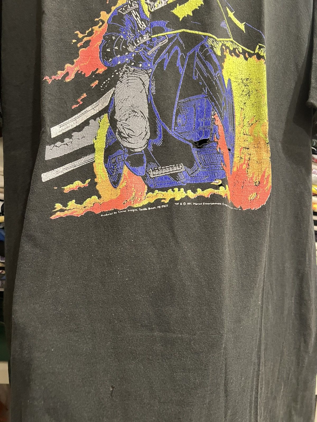 Fruit Of The Loom × Marvel Comics × Vintage *SOLD* 1991 Ghost Rider Rare XXL Size US XL / EU 56 / 4 - 6 Thumbnail