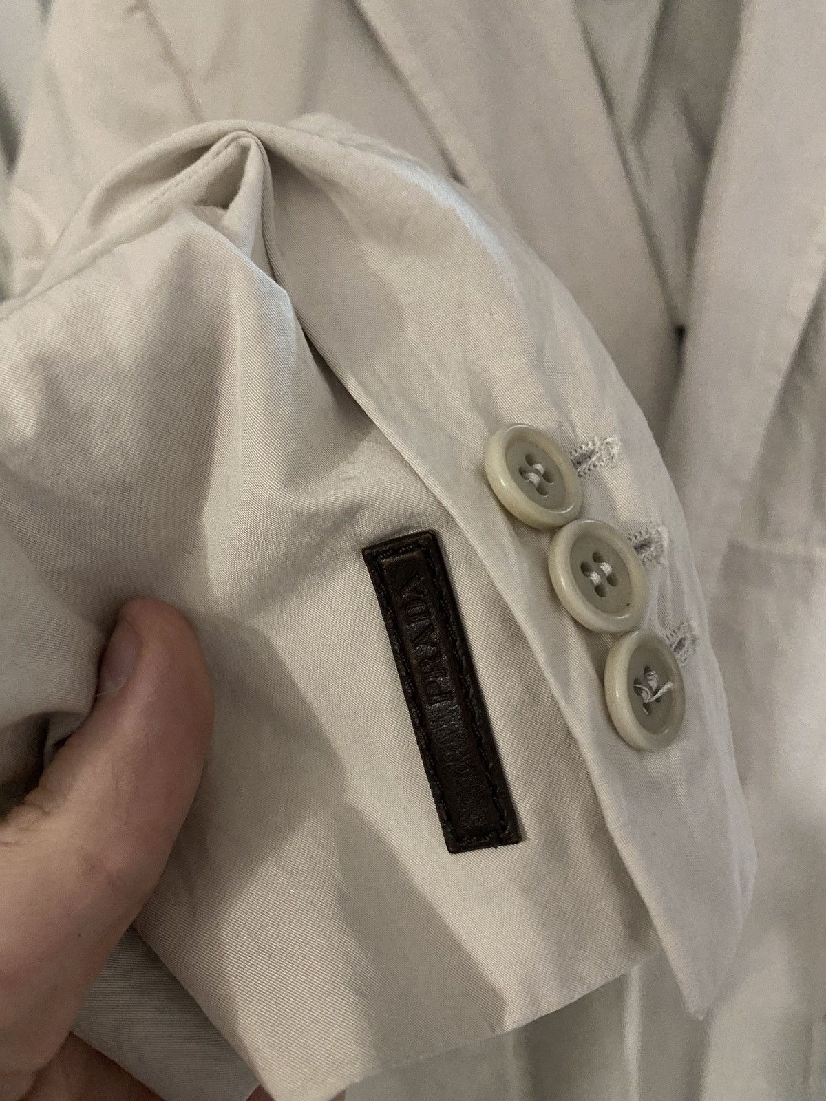 Prada Vintage Luxury beige Prada blazer with Small logo on sleeve Size 52R - 6 Thumbnail