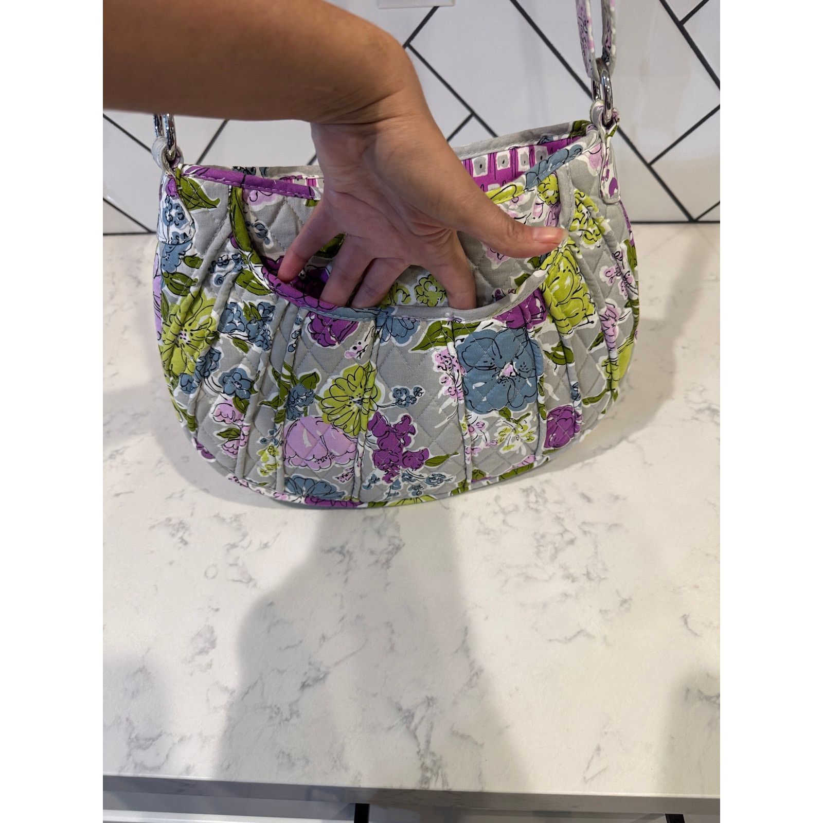 Vera Bradley Vera Bradley water color Floral Pattern Crossbody Purse Size ONE SIZE - 6 Thumbnail