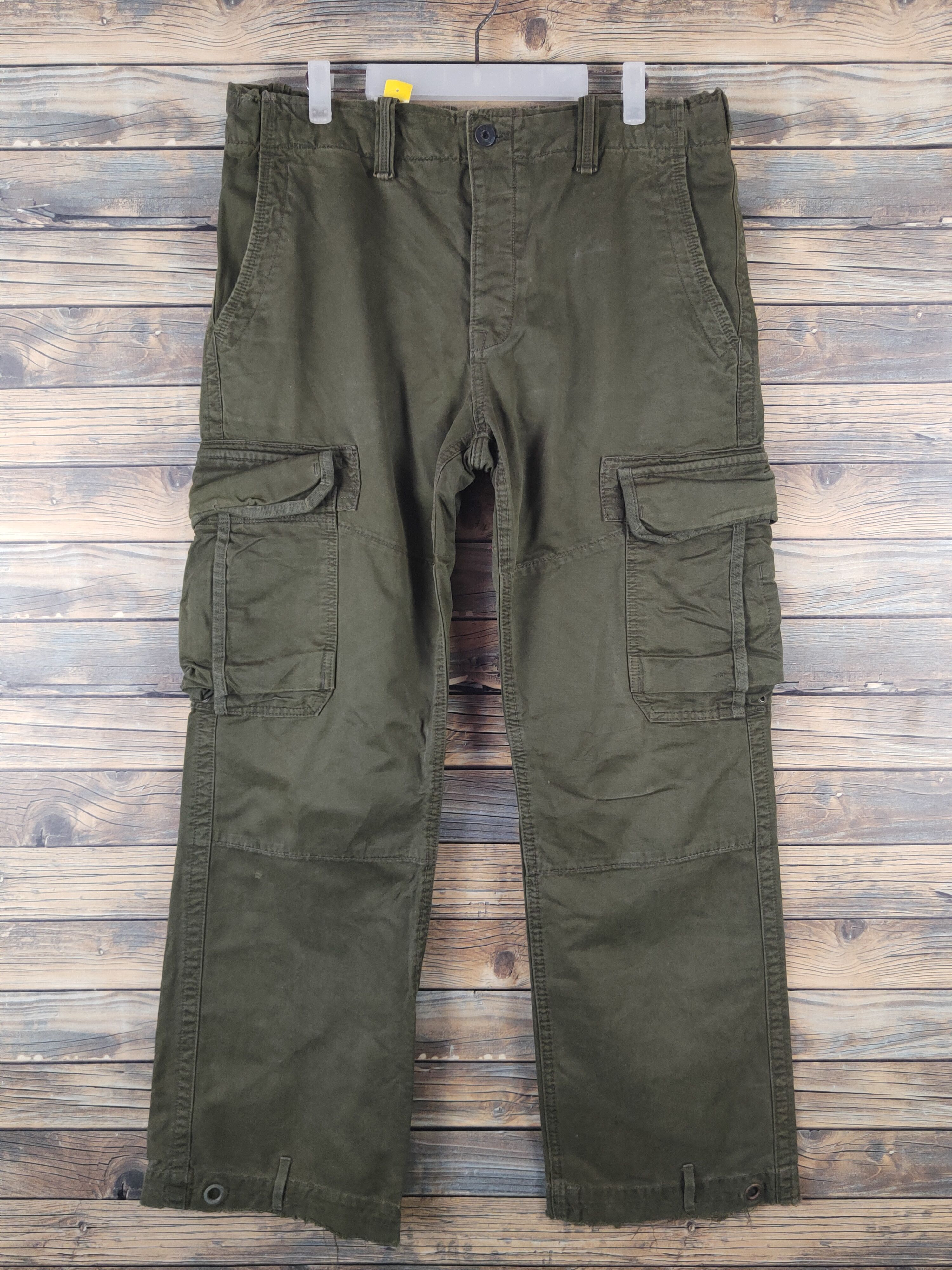 Japanese Brand DL Gap Dark Olive Multipocket Cargo Pants #2664 Size US 34 / EU 50 - 1 Thumbnail