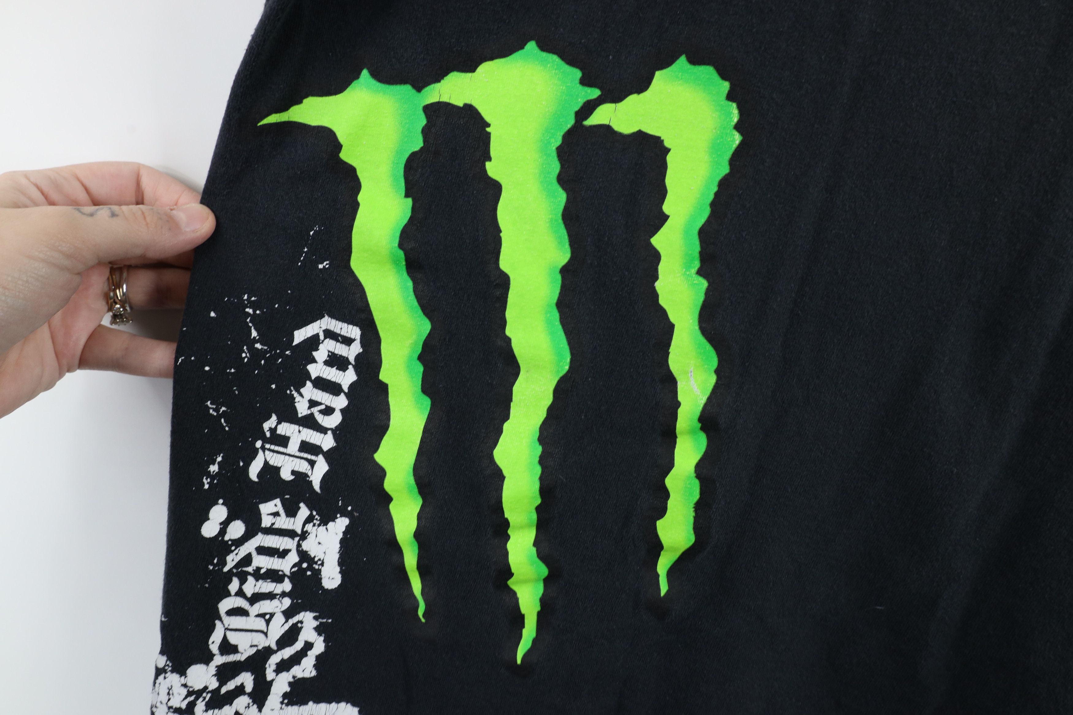 Vintage Monster Energy Drink x Fox Racing Ricky Carmichael T-Shirt Size US M / EU 48-50 / 2 - 7 Thumbnail