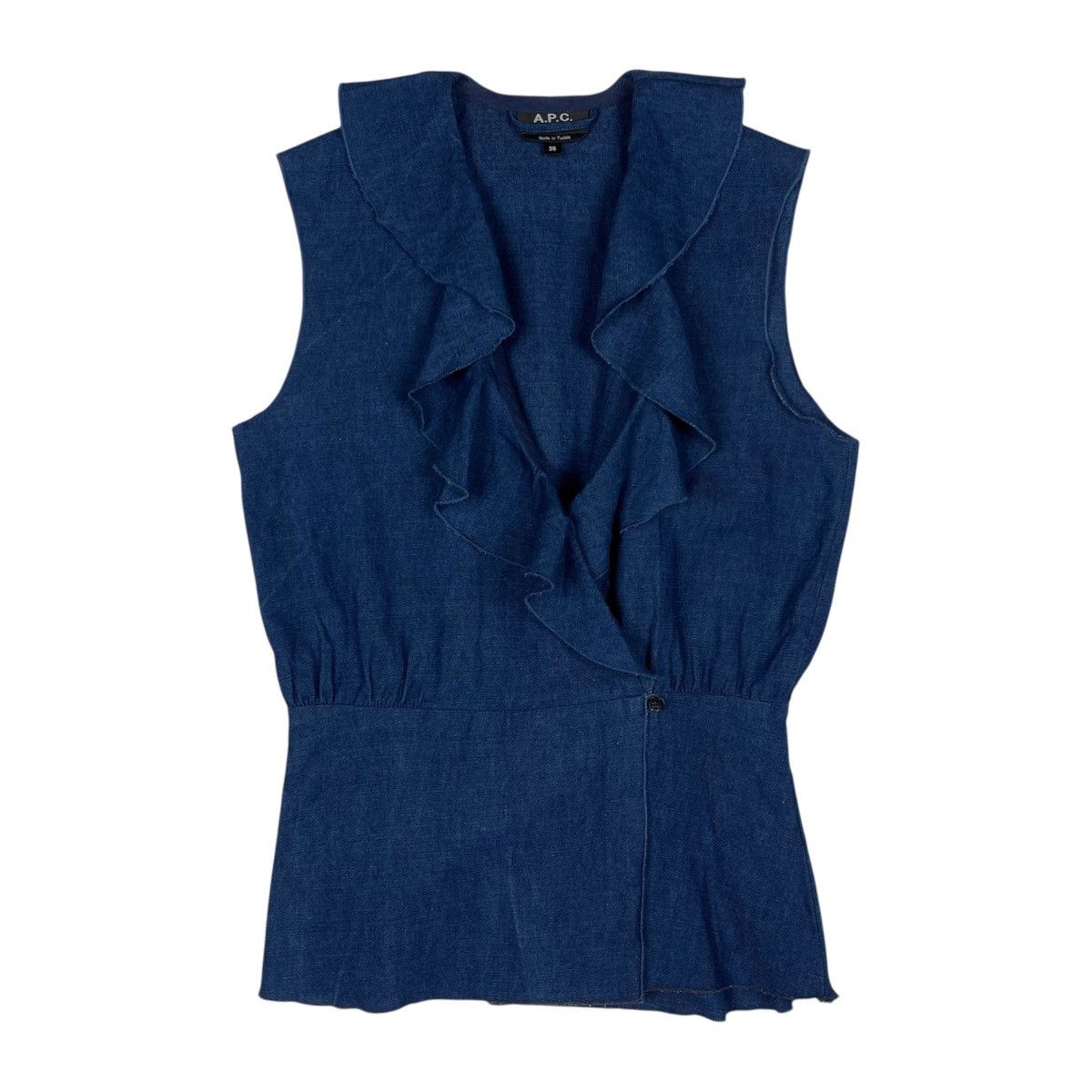 A.P.C. A.P.C. Indigo Denim Wrap Dress Size M / US 6-8 / IT 42-44 - 2 Thumbnail