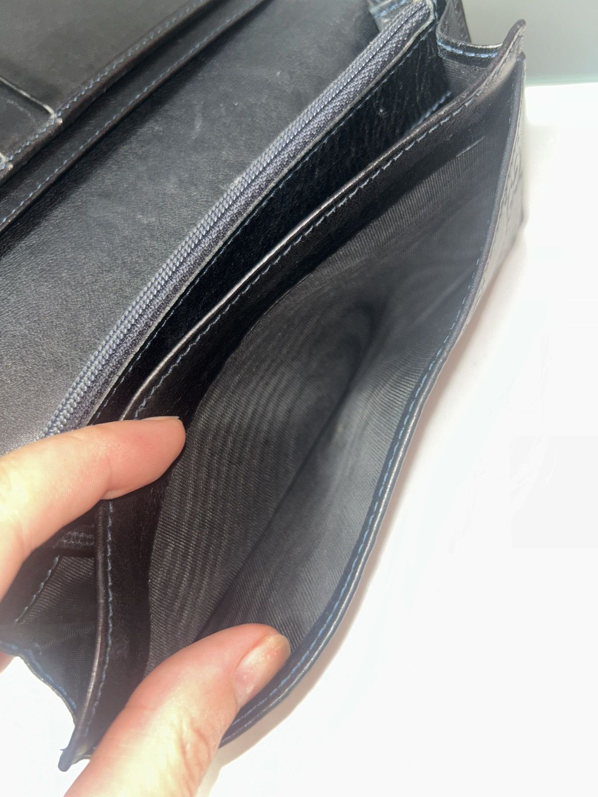 Gucci Gucci Guccissima Leather Dark Navy Blue Continental Wallet Size ONE SIZE - 5 Thumbnail