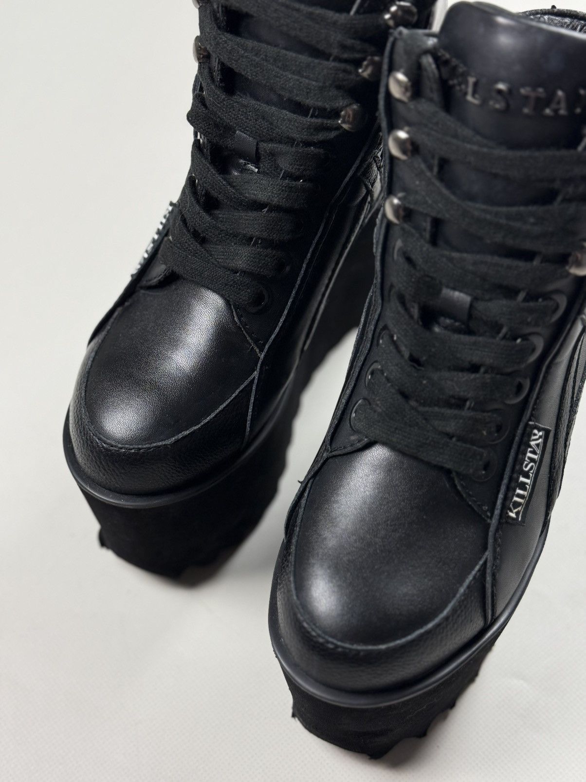 Killstar Killstar Ladies Gothic Platform PVC Sneakers Shoes Boots Size US 5 / IT 35 - 8 Thumbnail