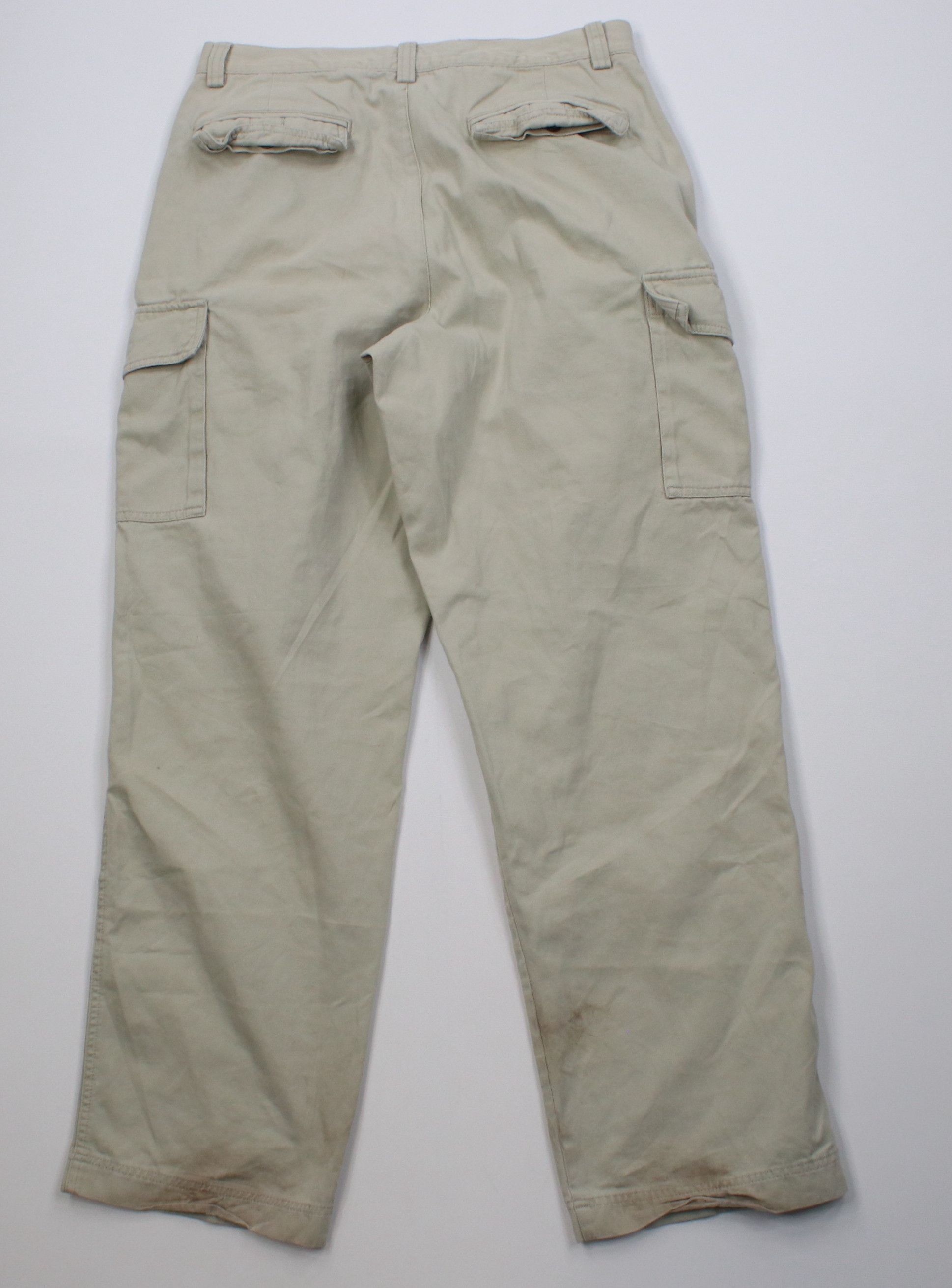 Eddie Bauer Vintage 90s Eddie Bauer Baggy Wide Leg Cargo Pants Stone Size US 34 / EU 50 - 9 Thumbnail