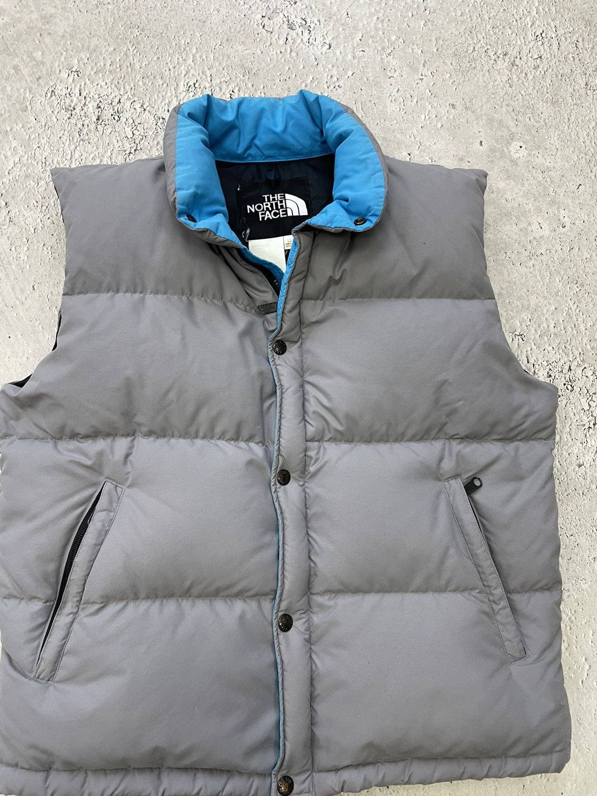 The North Face × Vintage Vintage 90s TNF Vest Nuptse 700 gray Size US M / EU 48-50 / 2 - 3 Thumbnail