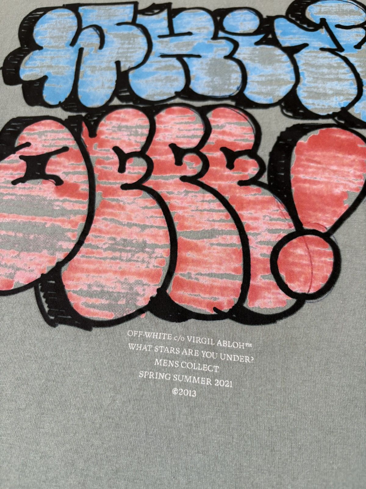 Off-White WHITE OFFF! GRAFFITI OVERSIZED S/S JADEITE Size US L / EU 52-54 / 3 - 6 Thumbnail