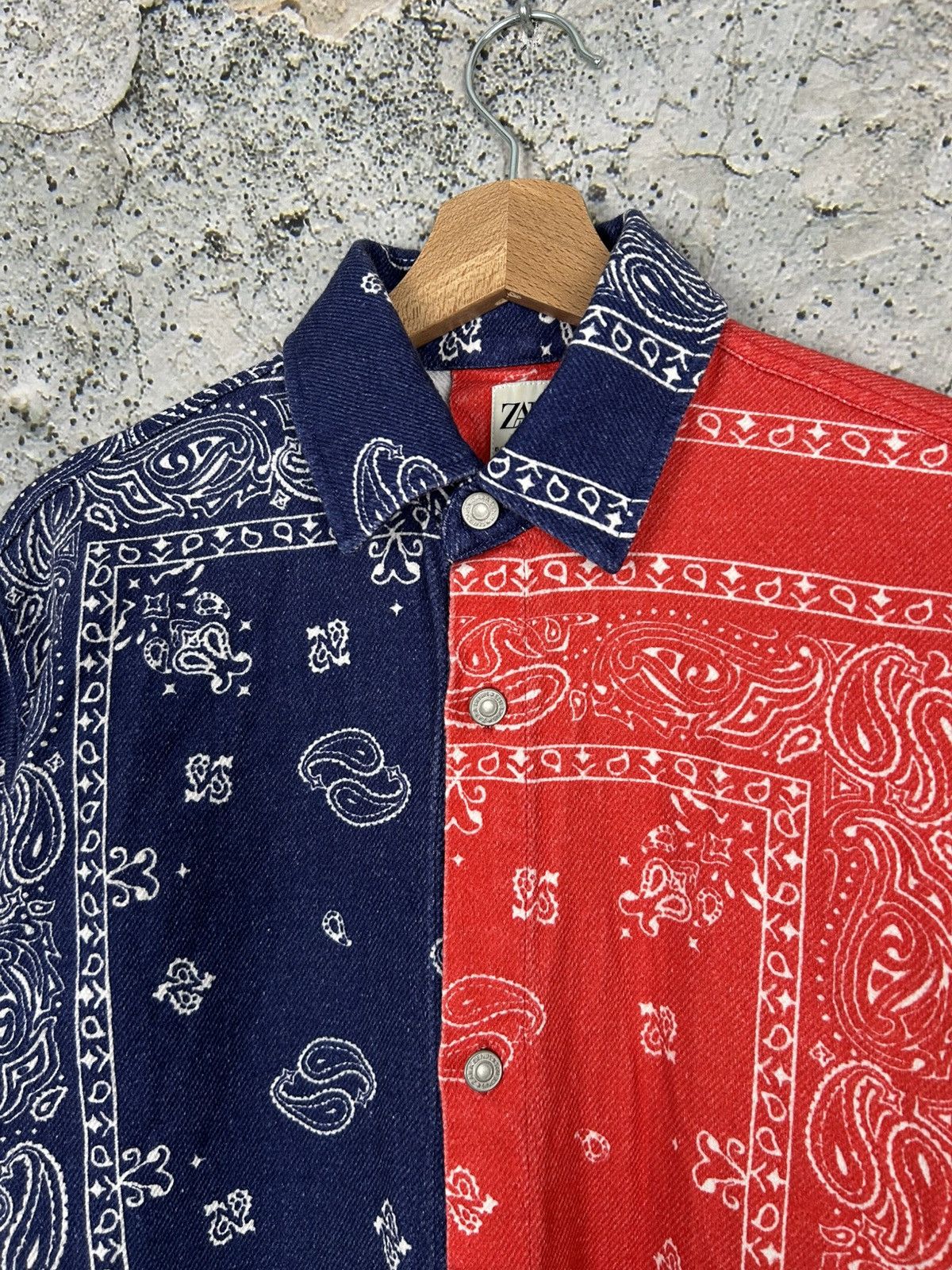 Zara Zara Bandana Summer Hawaiian Shirt Streetwear Skate Rap 2pac Size US S / EU 44-46 / 1 - 3 Thumbnail