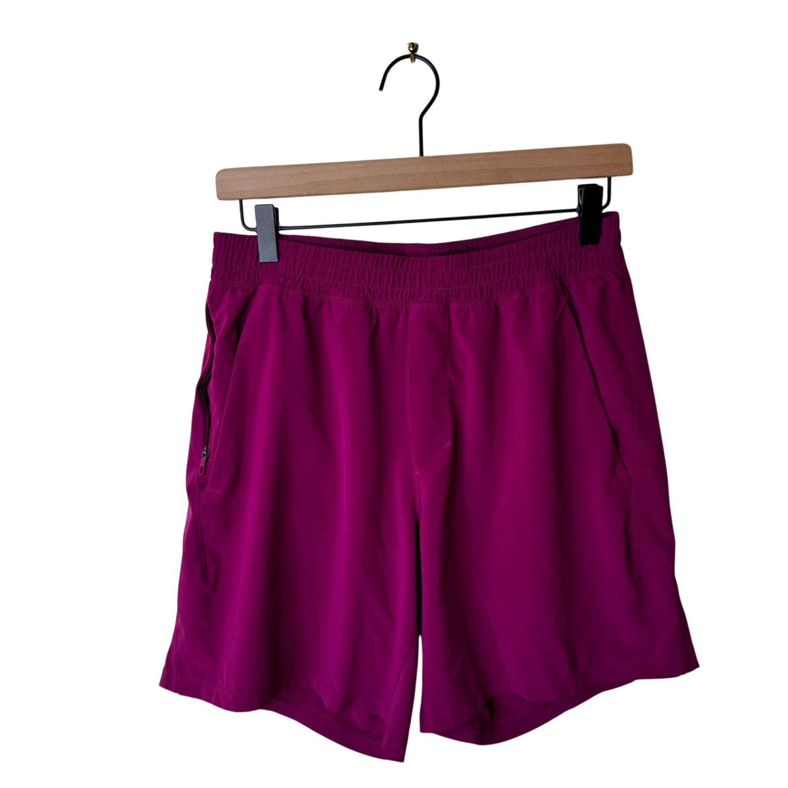 Lululemon LULULEMON Men's Pace Breaker 7” Linerless Shorts Magenta Size US 30 / EU 46 - 2 Thumbnail