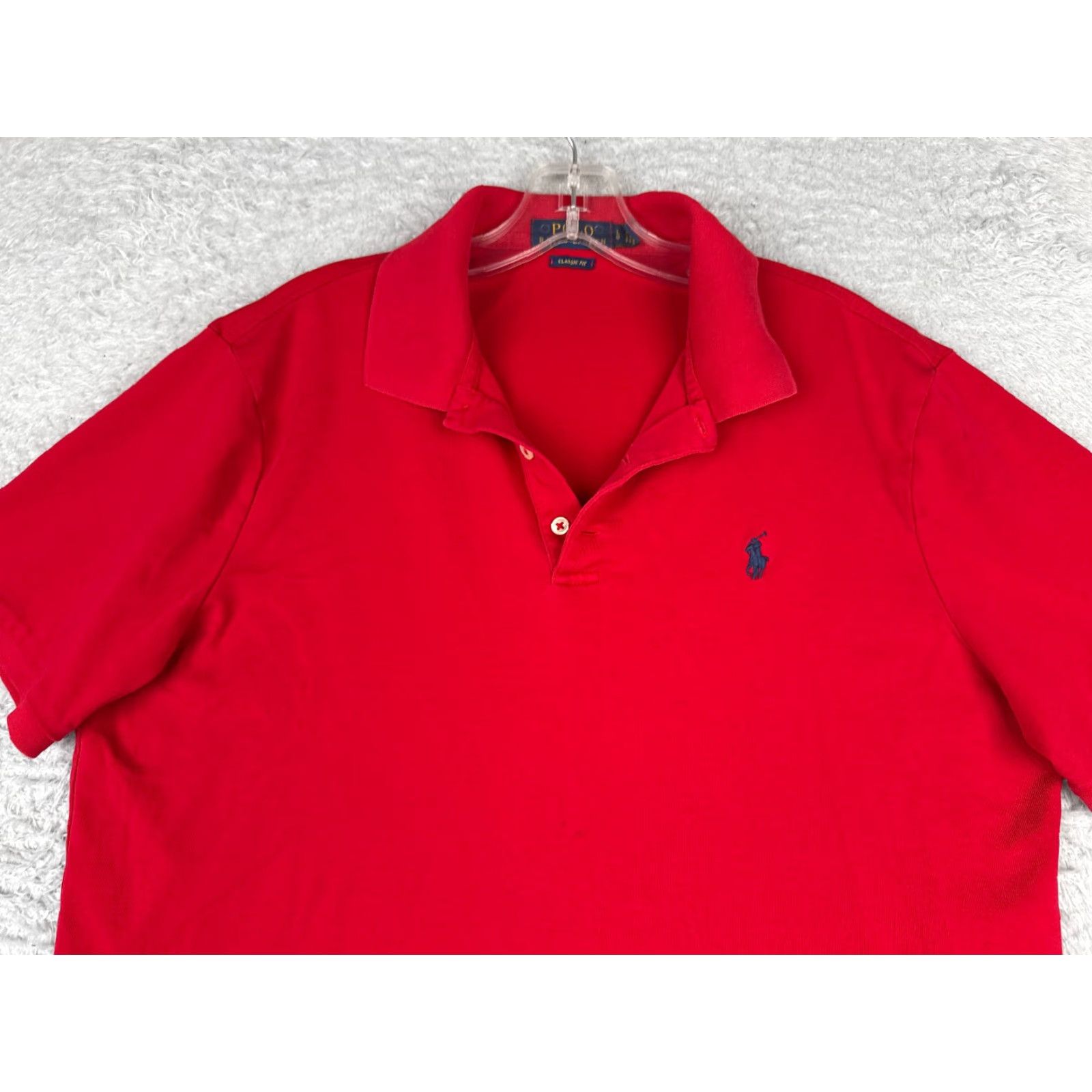Ralph Lauren Ralph Lauren Polo Shirt Men Large Red 100% Cotton Jersey Polo Shirt Regular Fit Short Sleeve Size US L / EU 52-54 / 3 - 4 Thumbnail