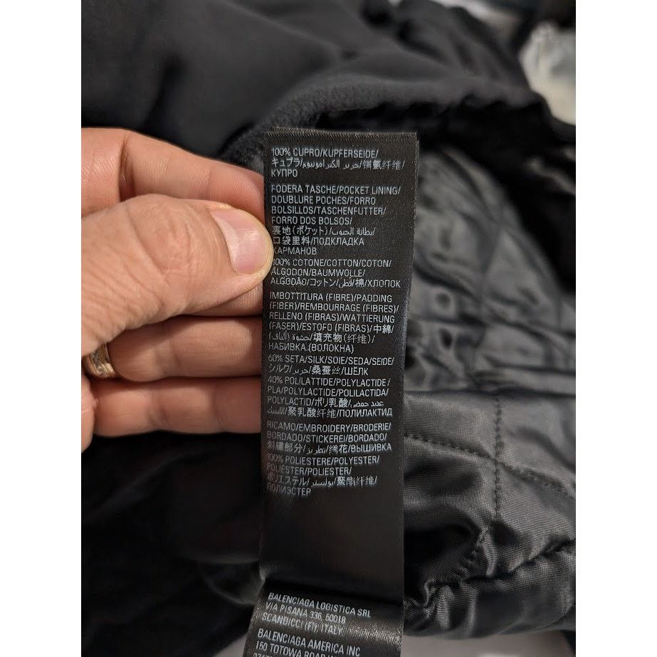 Balenciaga o1rshd1 Fleece Zip Up Jacket in Black Size US M / EU 48-50 / 2 - 16 Thumbnail