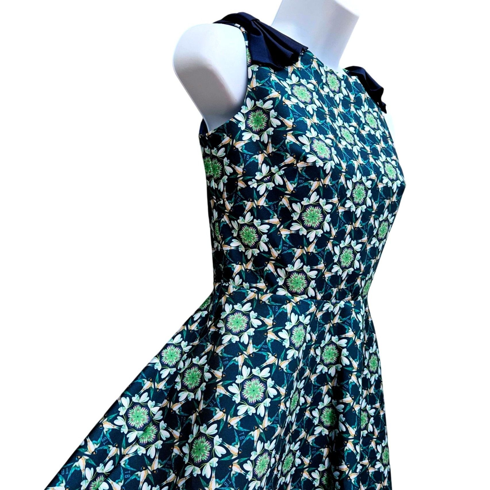 Ted Baker Ted Baker London Sainte Geo Bird Bow Fit & Flare Dress Size Size XS / US 0-2 / IT 36-38 - 3 Thumbnail