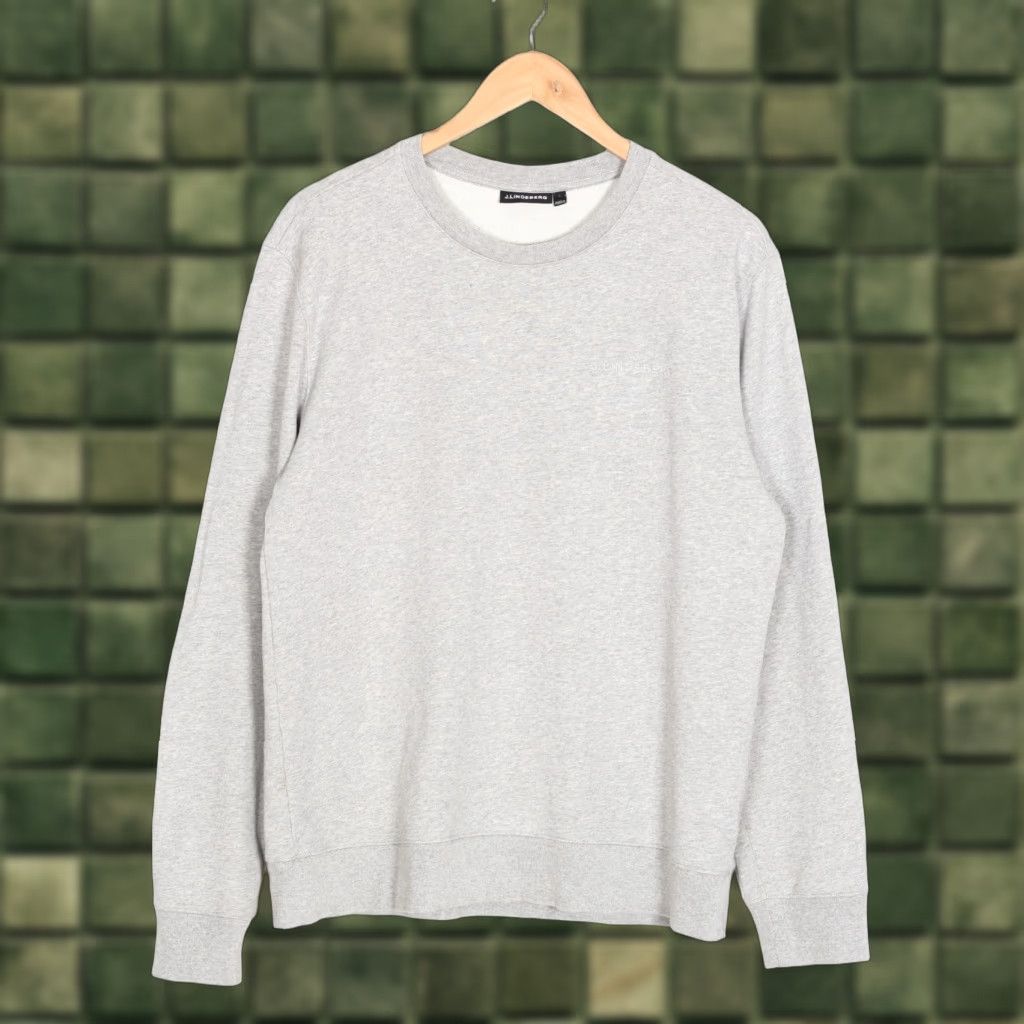 J.Lindeberg J.LINDEBERG Sweatshirt Men L Crew Neck Grey VR3822 Size US L / EU 52-54 / 3 - 1 Thumbnail