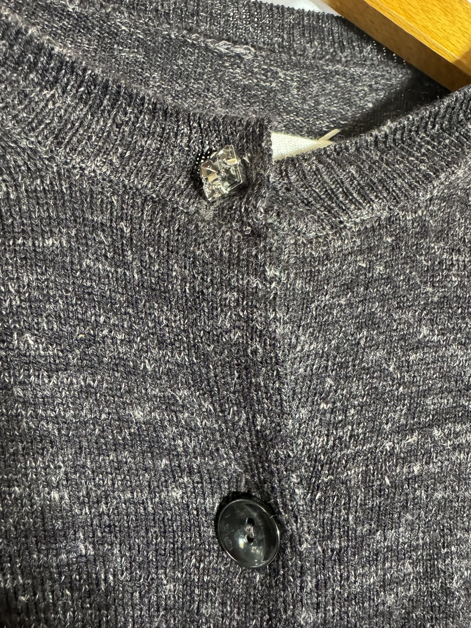 Maison Margiela 1990s Martin Margiela White Label Miss Deanna” Wool Cardigan Size L / US 10 / IT 46 - 3 Thumbnail